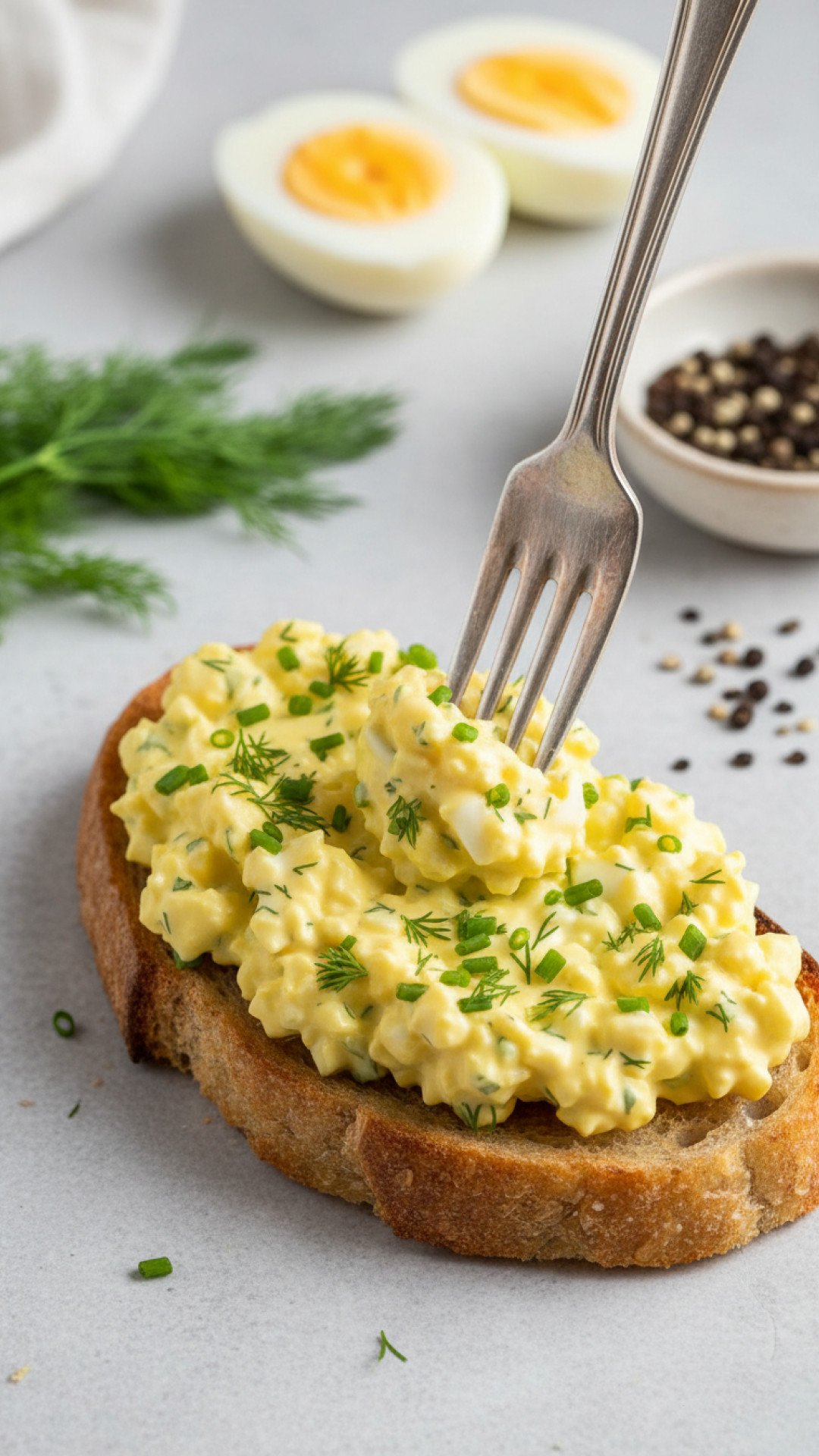 Classic Creamy Egg Salad Recipe Preparation