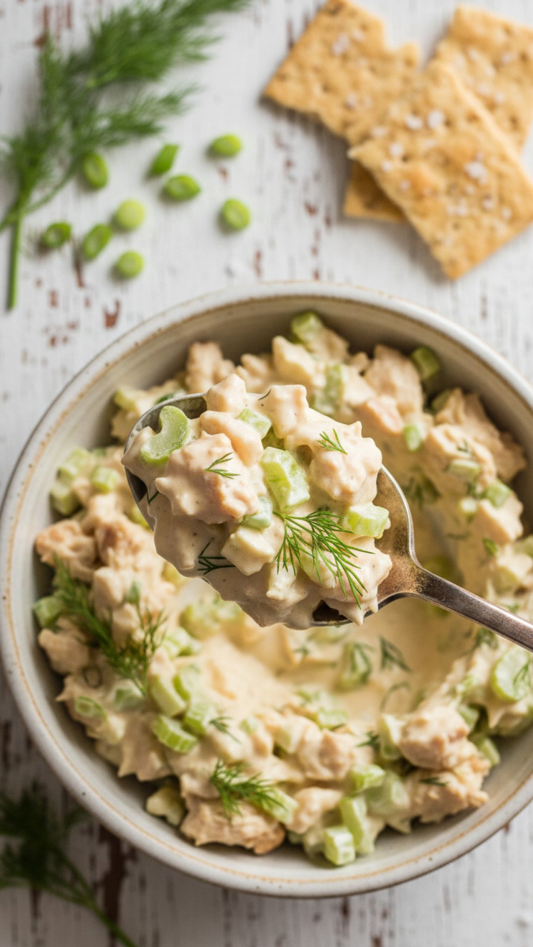 Classic Creamy Homemade Chicken Salad Preparation