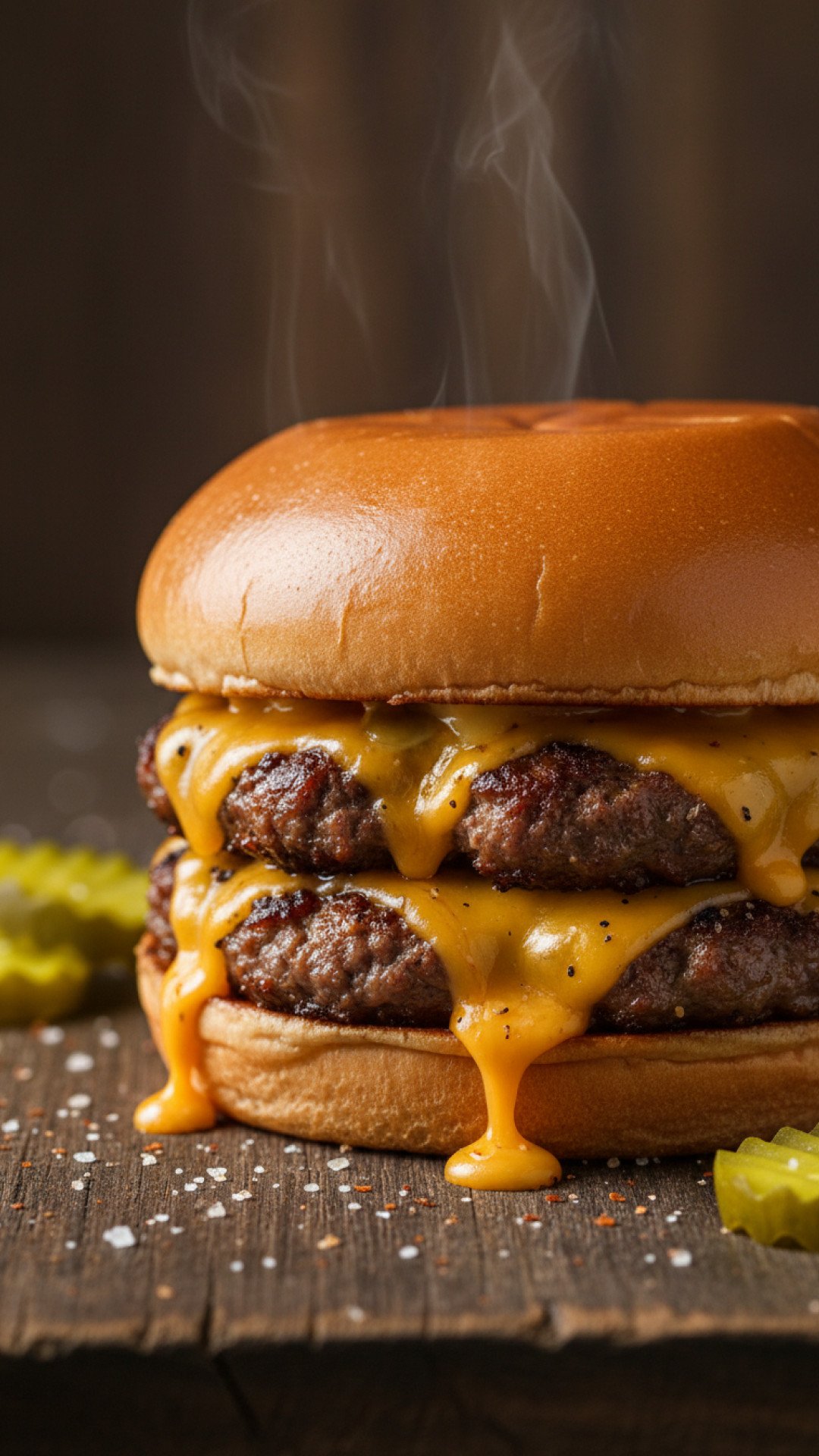Classic Diner-Style Smash Burger Preparation