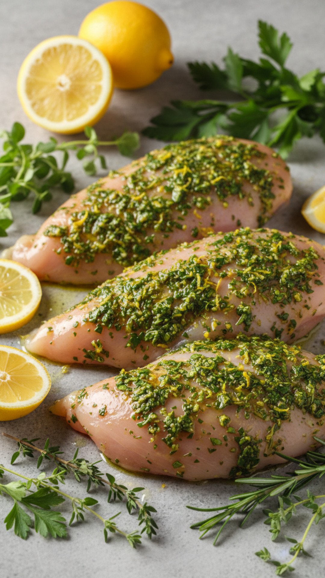 Classic Greek Chicken Marinade Preparation