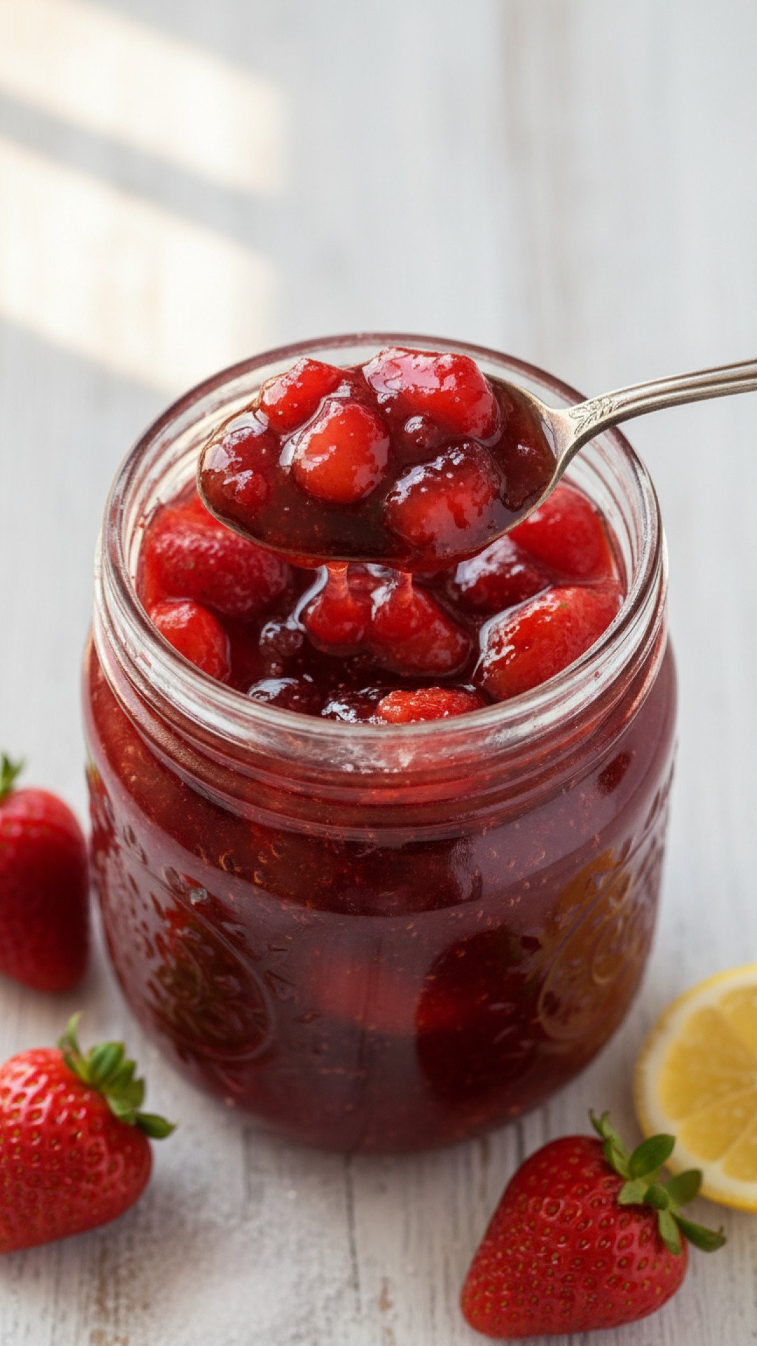 Classic Homemade Strawberry Preserves Preparation