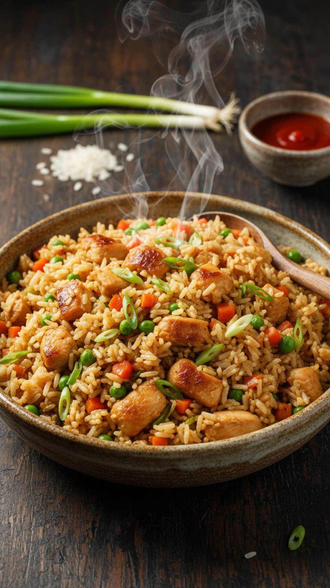 Classic Homestyle Chicken Fried Rice Preparation