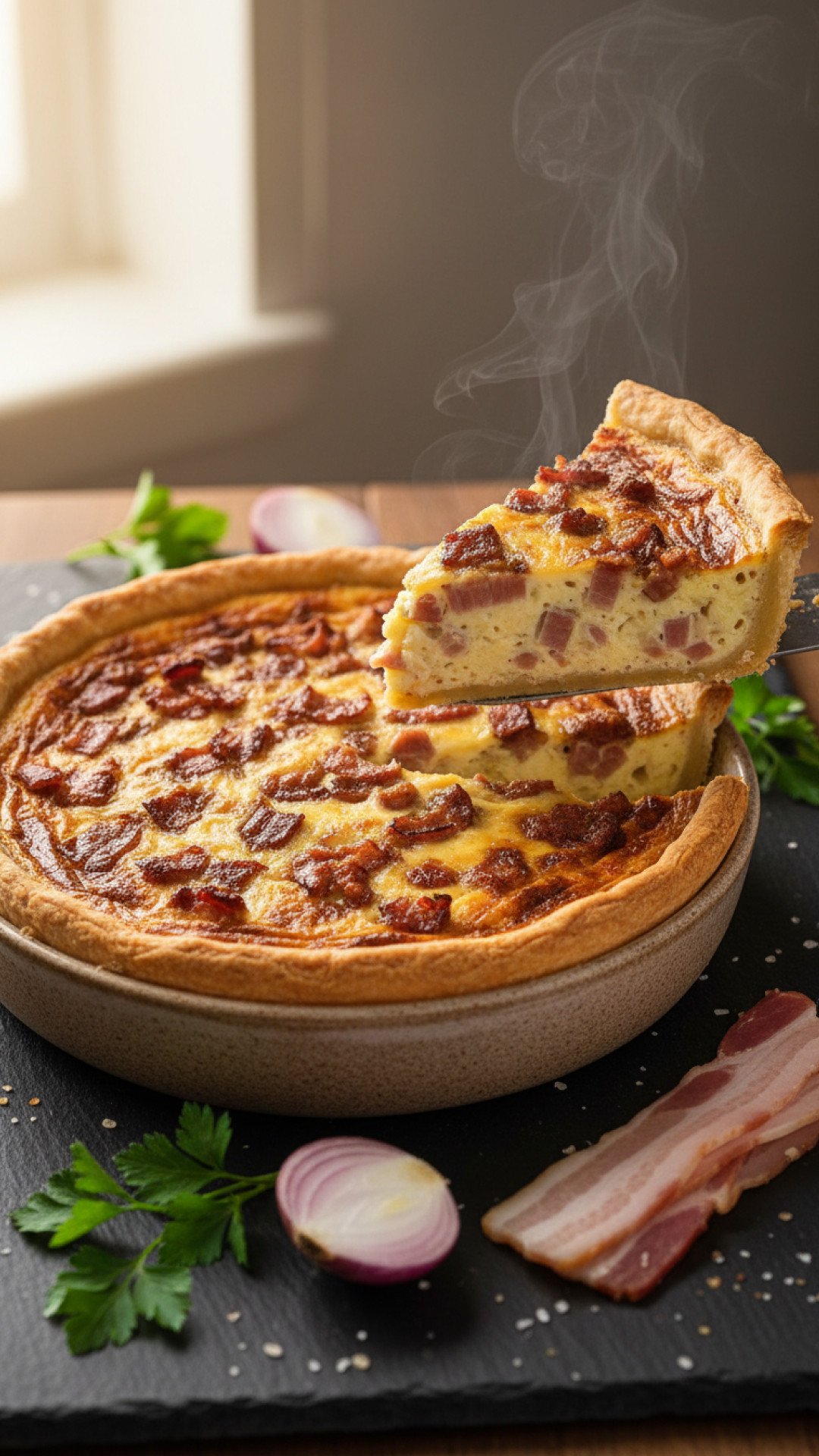 Classic Quiche Lorraine Preparation