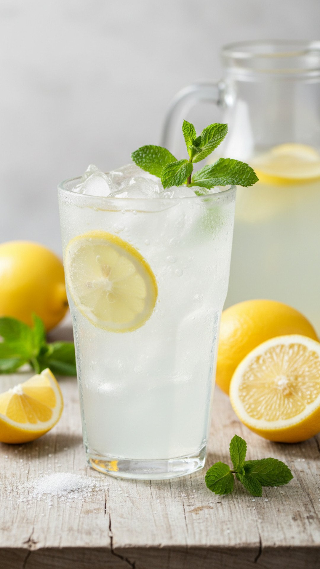 Classic Refreshing Homemade Lemonade Preparation