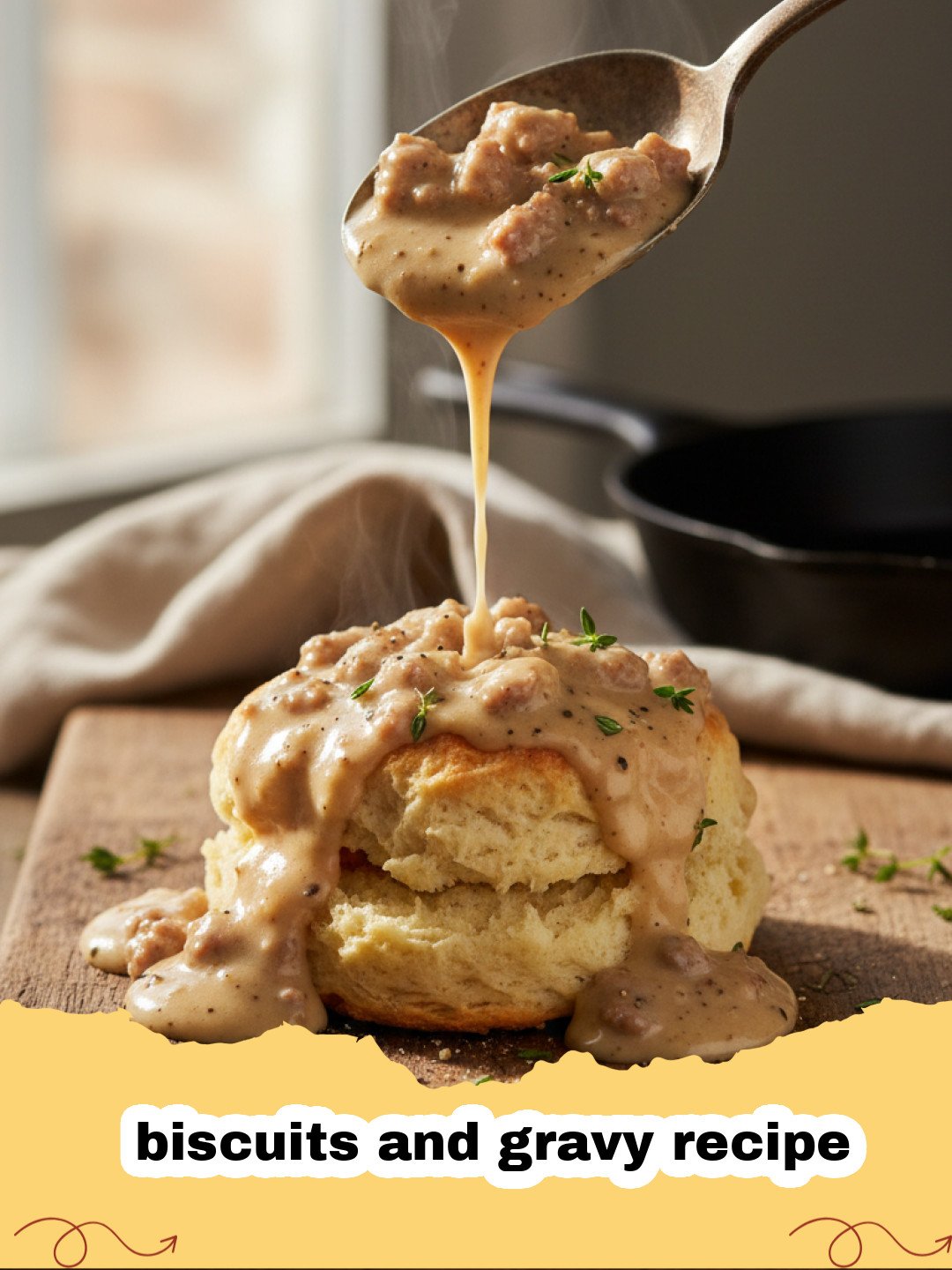 The Ultimate Southern Classic: Fluffy Biscuits and Creamy Sausage Gravy Recipe