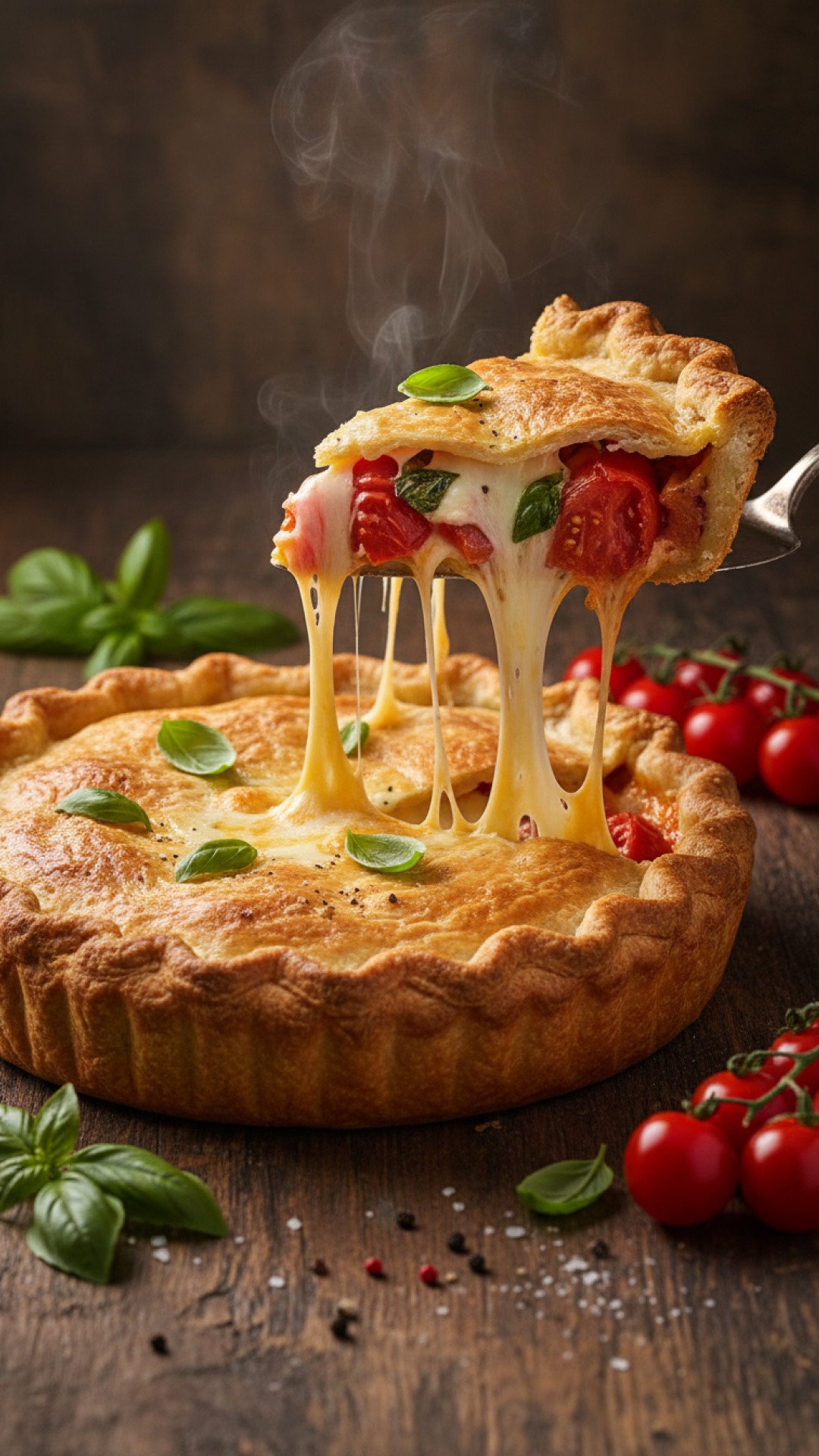 Classic Summer Tomato Pie Preparation