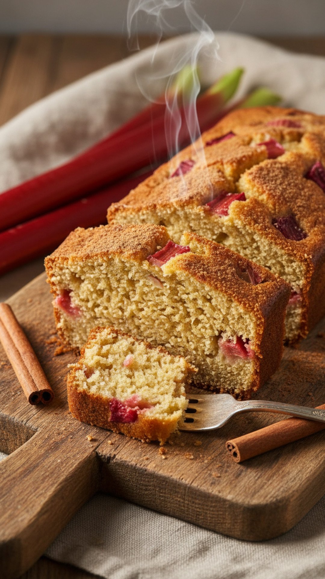 Classic Sweet and Tart Rhubarb Streusel Cake Preparation