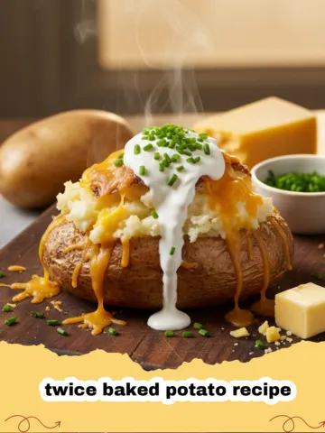 The Ultimate Creamy & Cheesy Twice Baked Potato Recipe