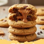 cookie butter recipes - Close-up of fudgy cookie butter swirl brownies with a distinct marbled pattern.