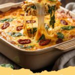 dump and bake casseroles - A golden, bubbly Creamy Chicken and Rice Dump and Bake Casserole in a baking dish, with melted cheese and fresh parsley garnish.