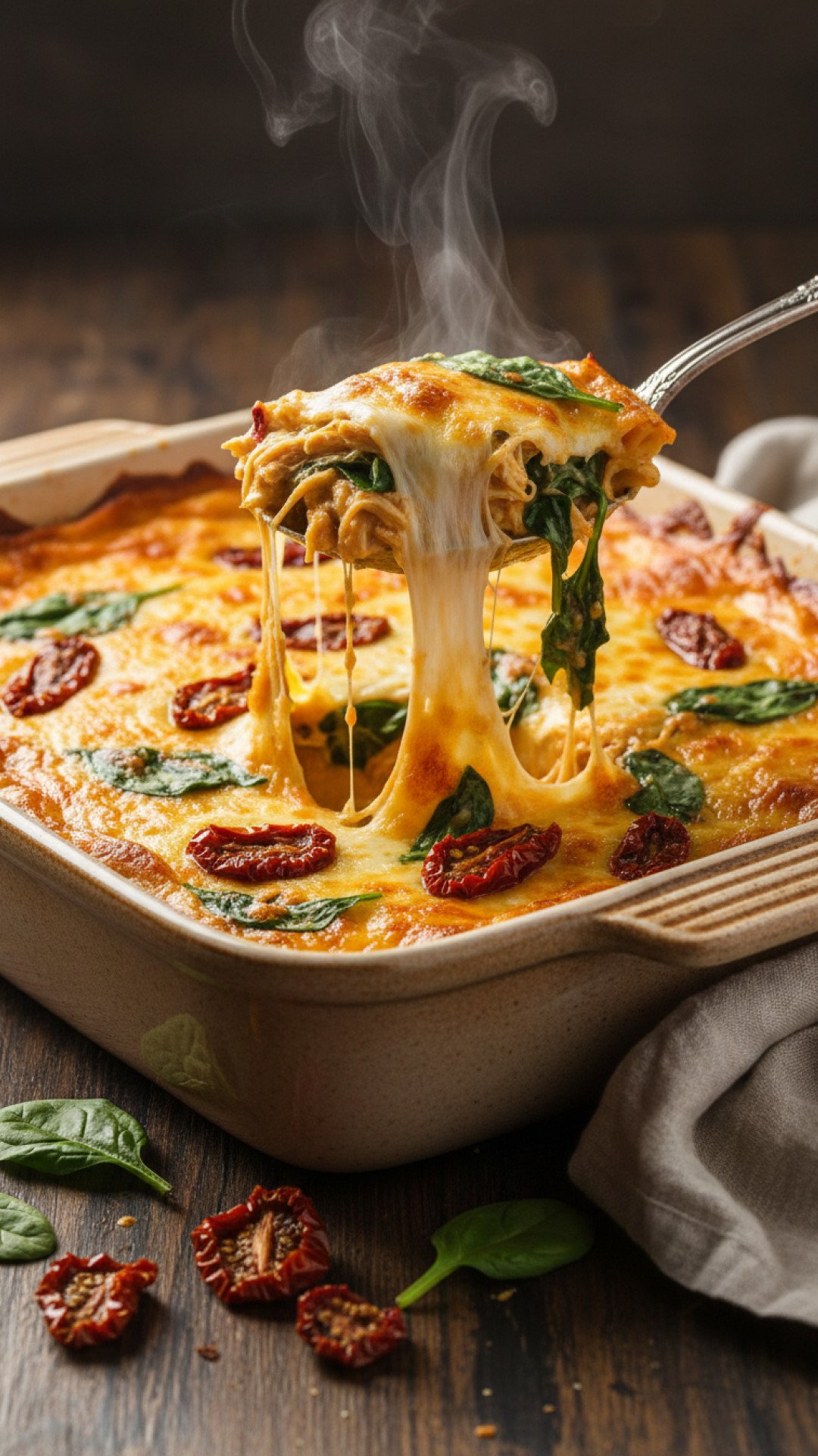Creamy Chicken & Rice Dump and Bake Casserole Preparation
