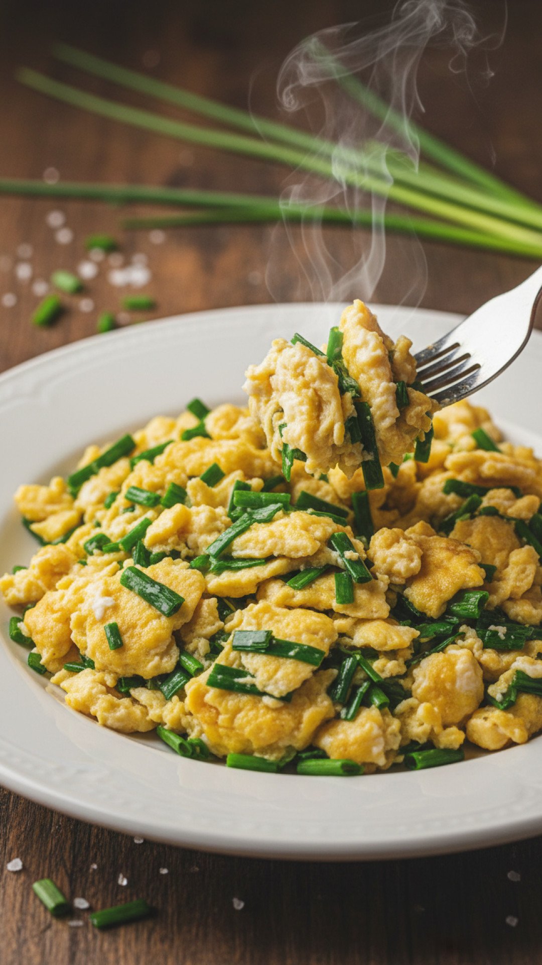 Creamy Garlic Chive Dip Preparation