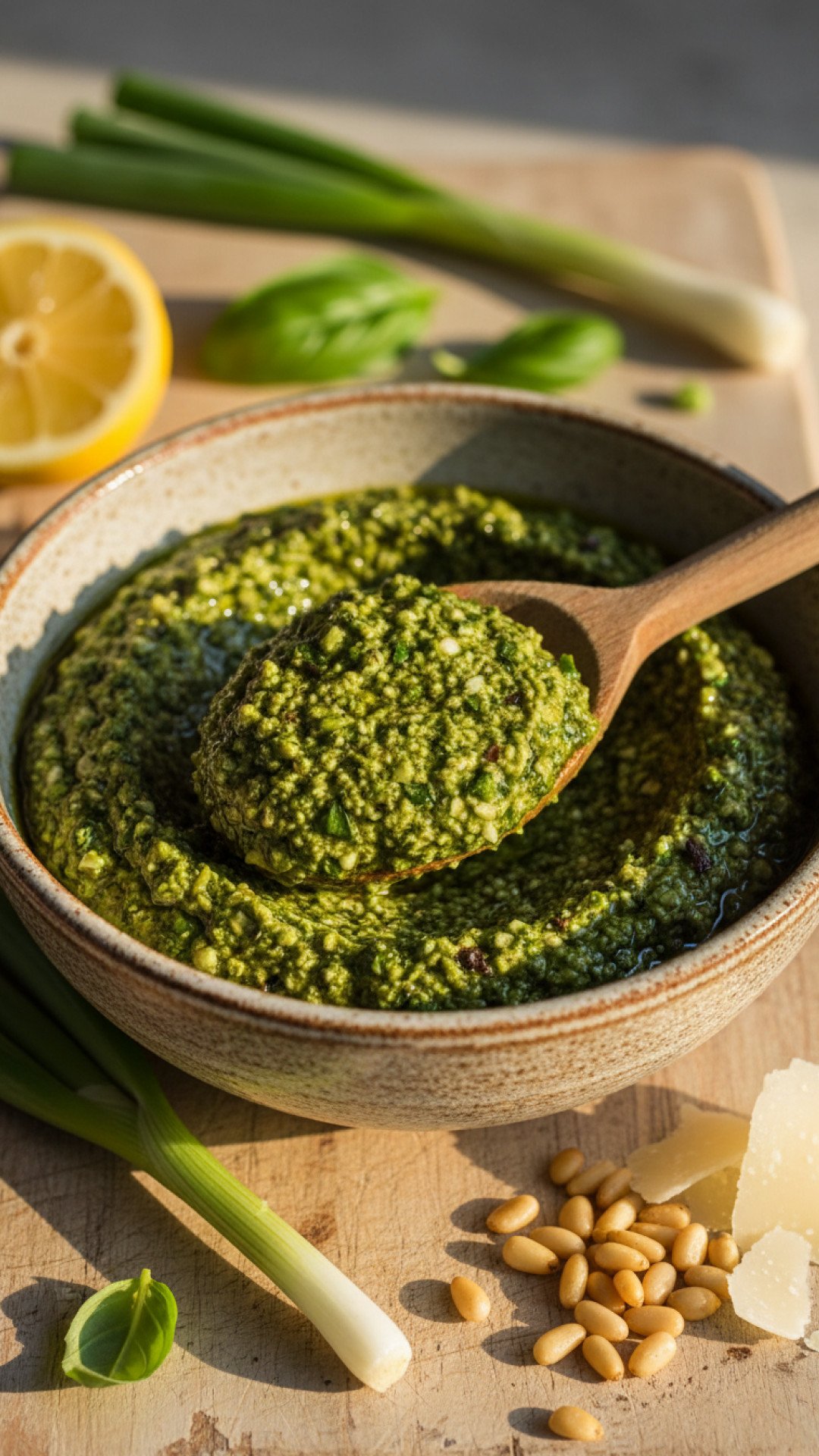 Creamy Garlic Green Onion Chicken with Noodles Preparation