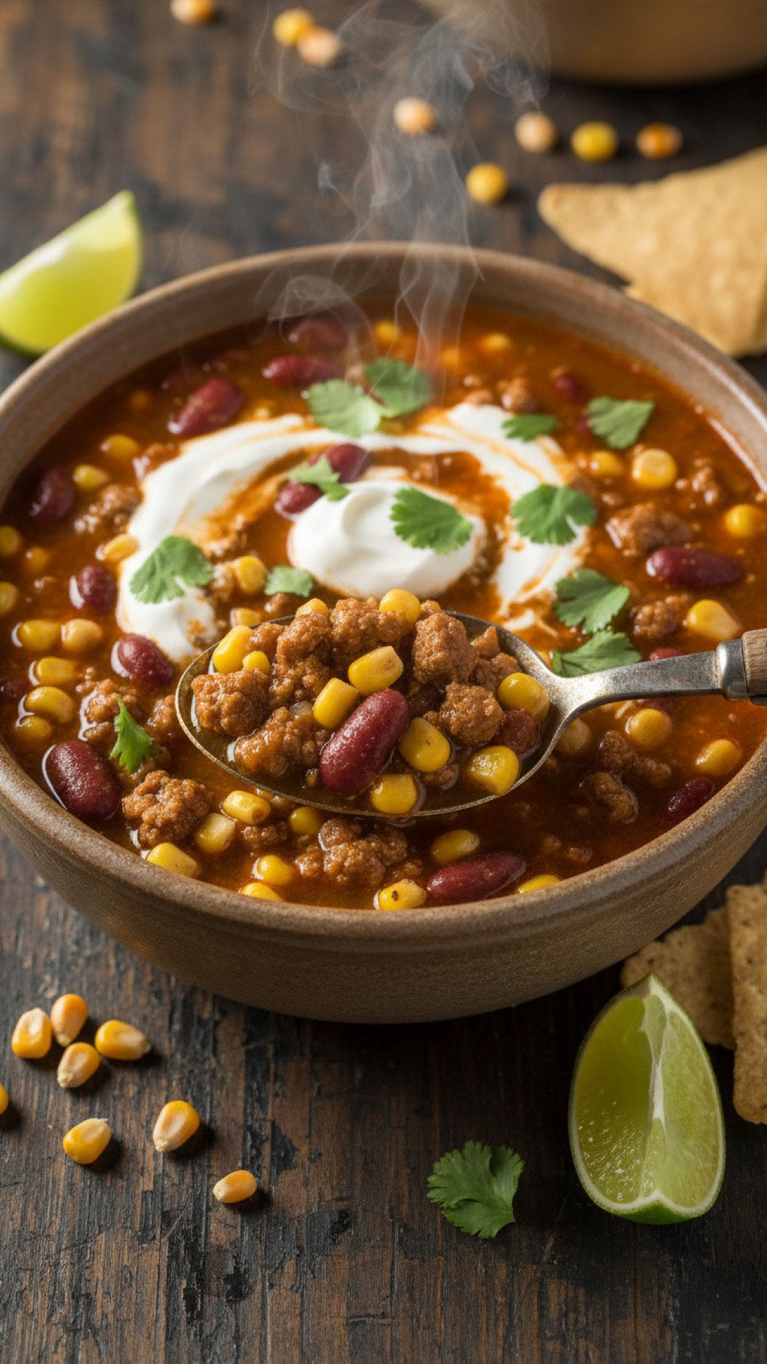 Easy One-Pot Weeknight Taco Soup Preparation