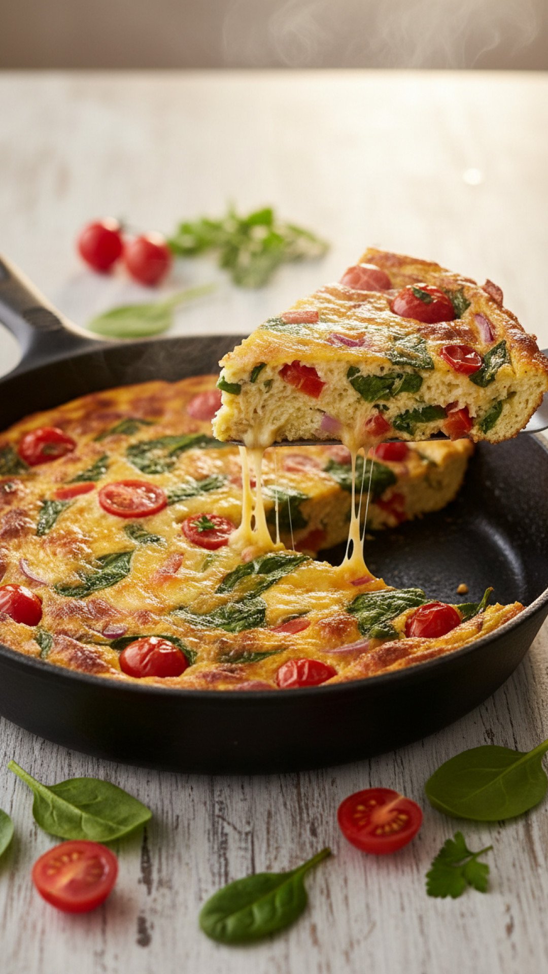 Easy Vegetable Frittata Preparation
