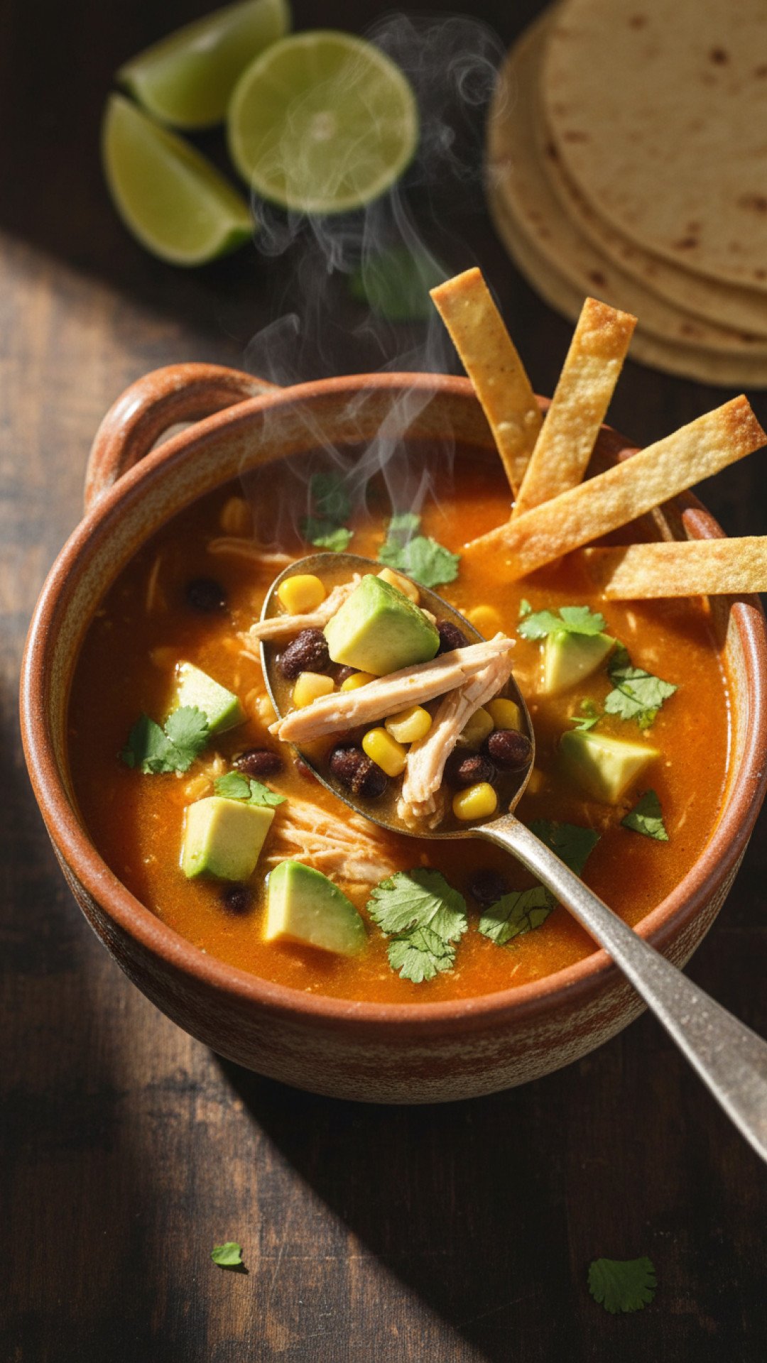 Heartwarming Chicken Tortilla Soup Preparation