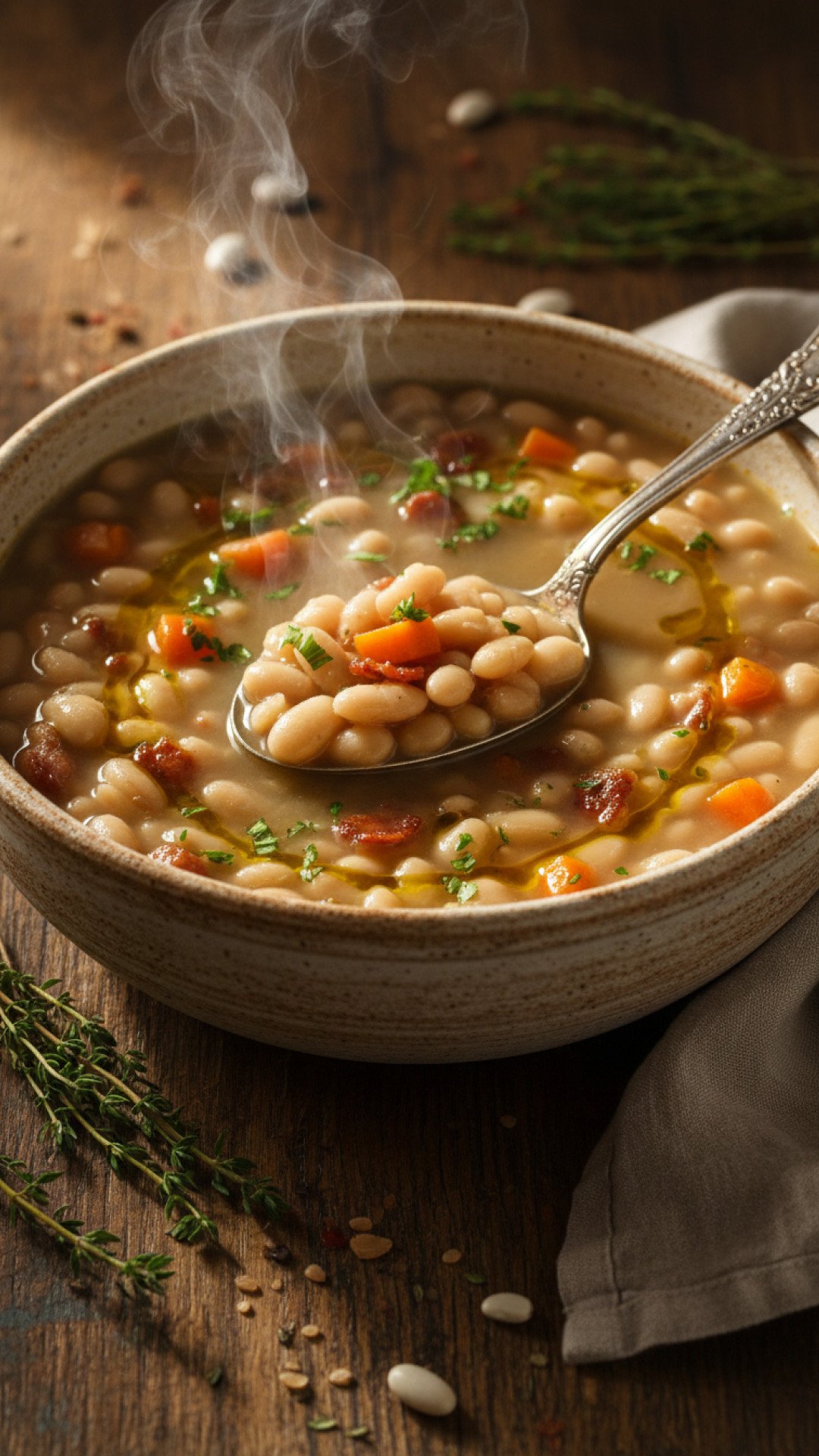 Hearty Classic Bean Soup Preparation