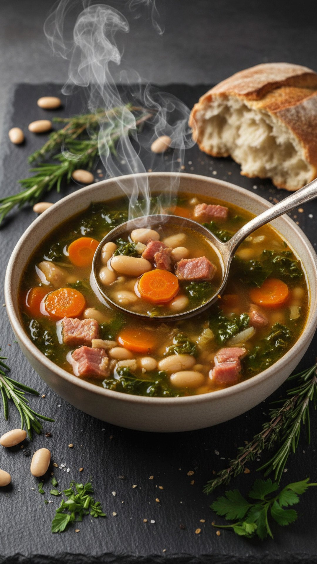 Hearty Classic Hambone Soup Preparation
