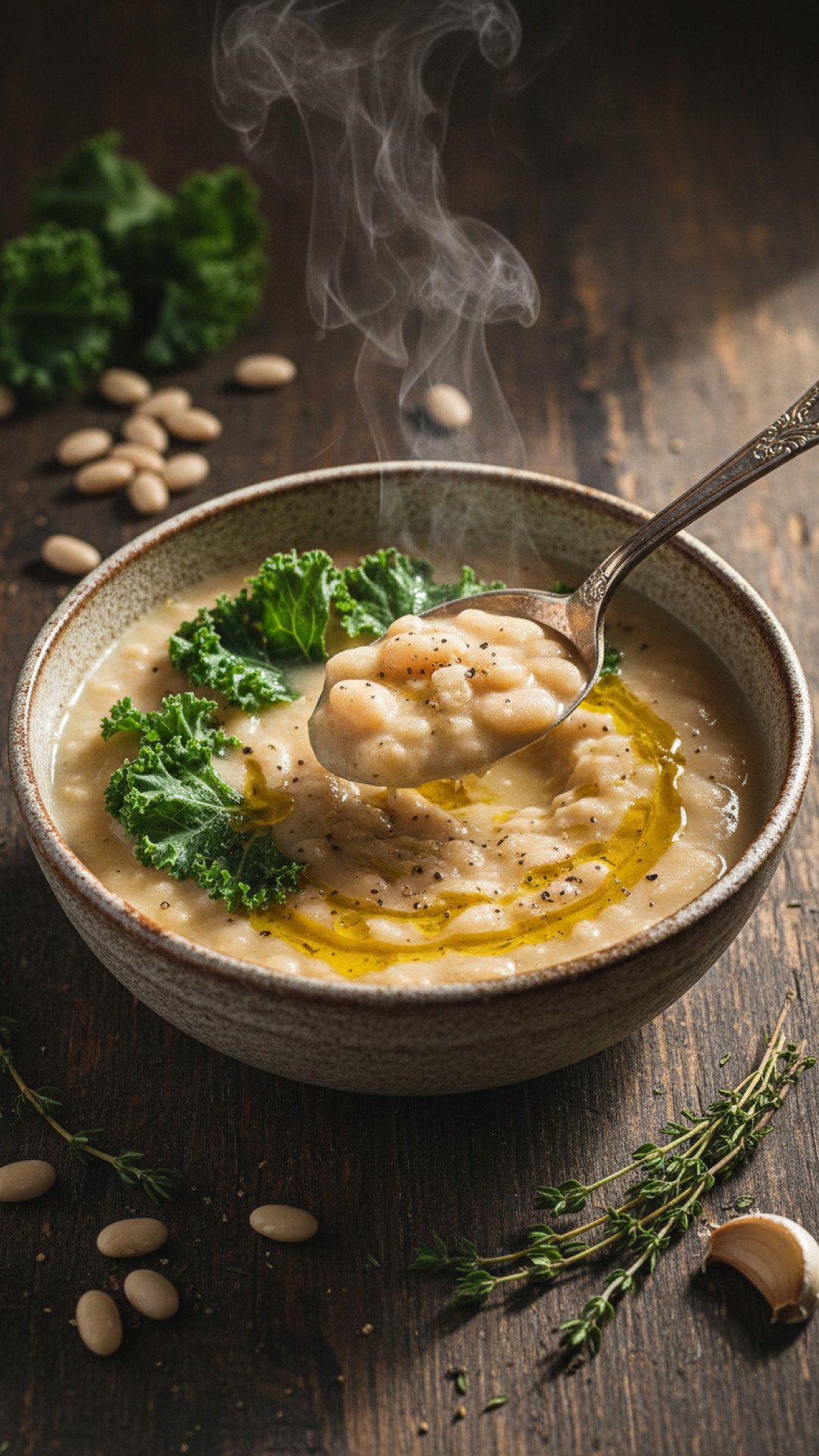 Hearty Mediterranean White Bean Soup Preparation