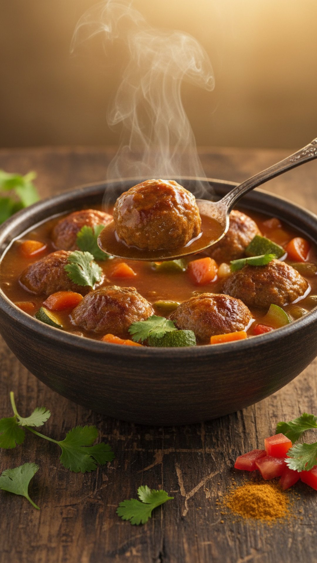 Hearty Mexican Albondigas Soup Preparation