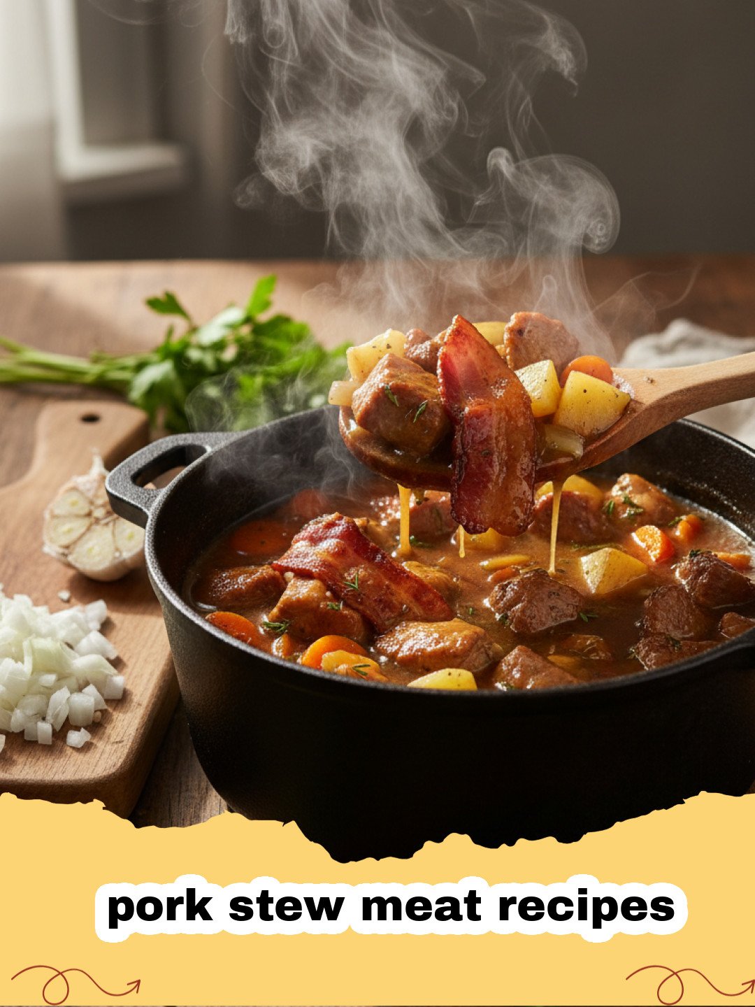 The Ultimate Comfort: Hearty Slow-Cooked Pork & Root Vegetable Stew