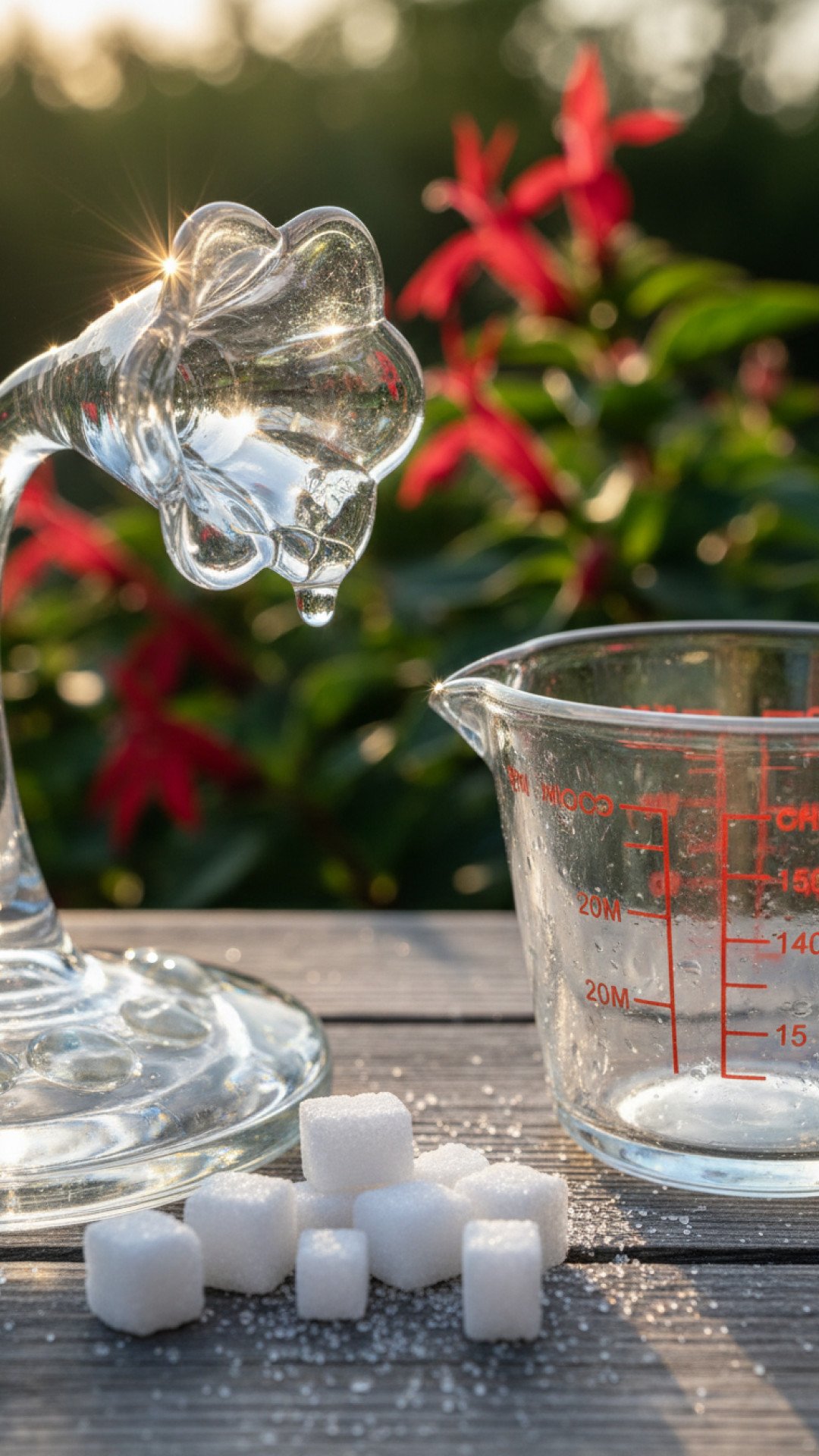 Homemade Hummingbird Nectar Preparation