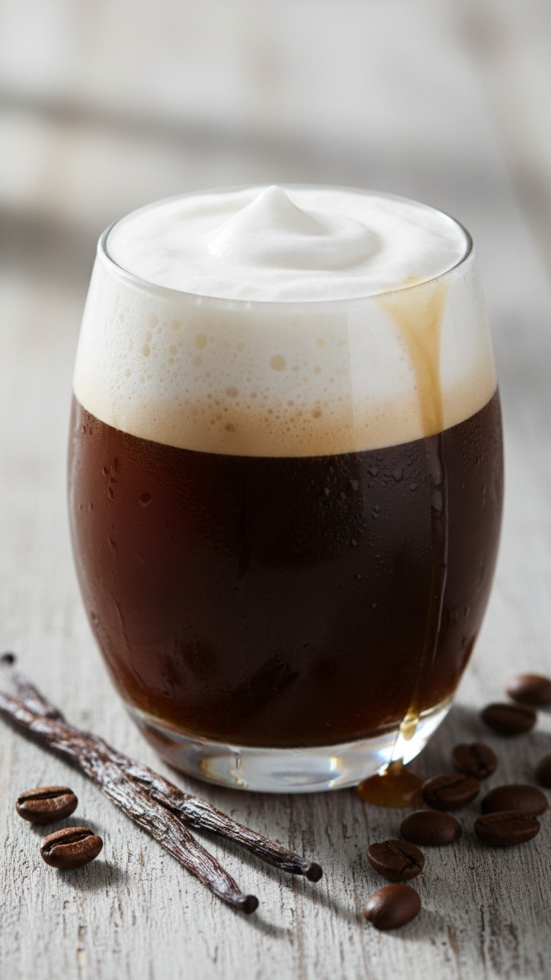 Homemade Vanilla Cold Foam Preparation