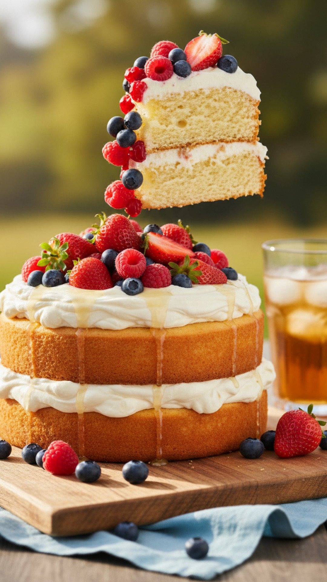 Lemon Blueberry Yogurt Cake Preparation