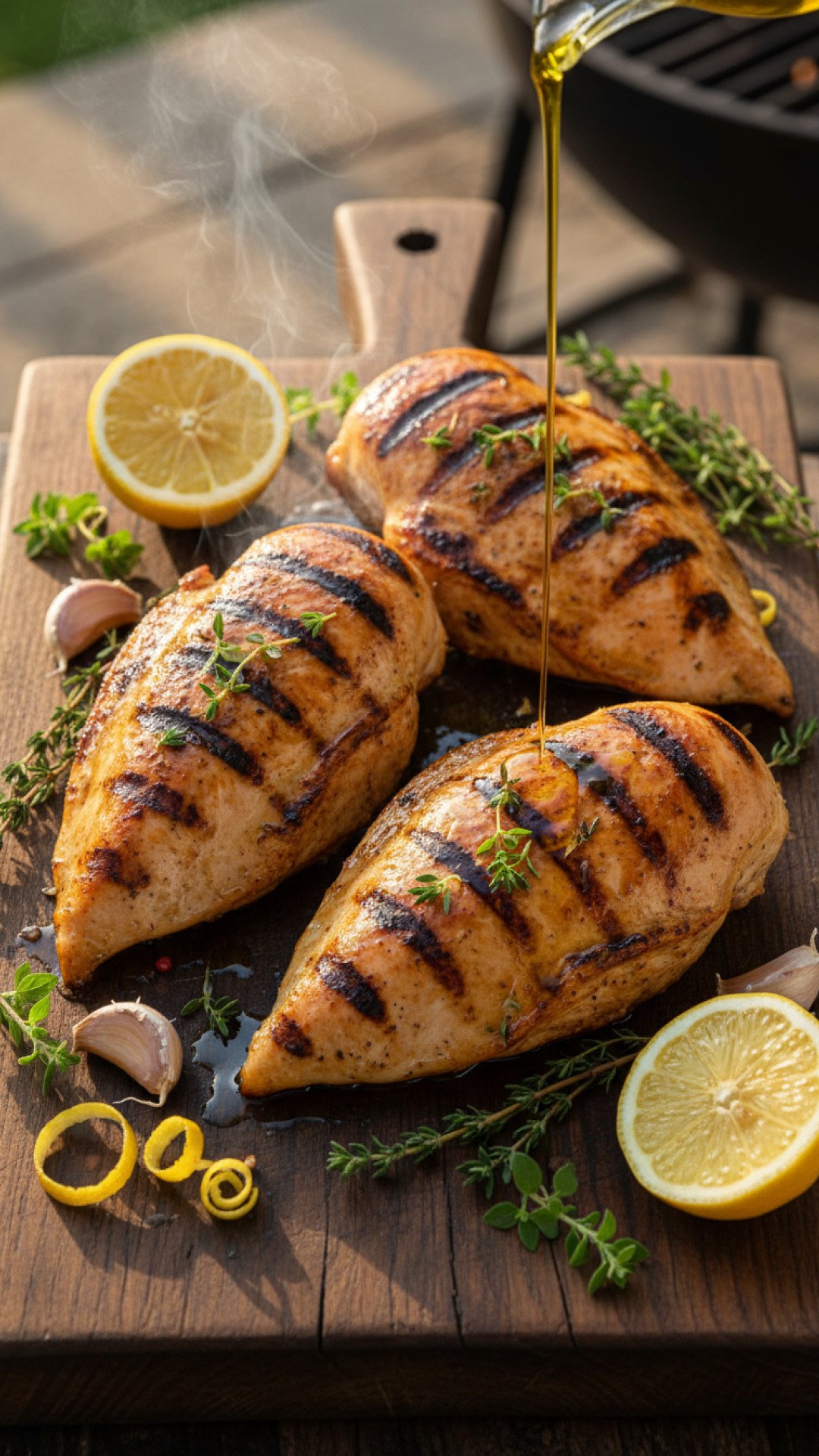 Lemon Herb Grilled Chicken Preparation