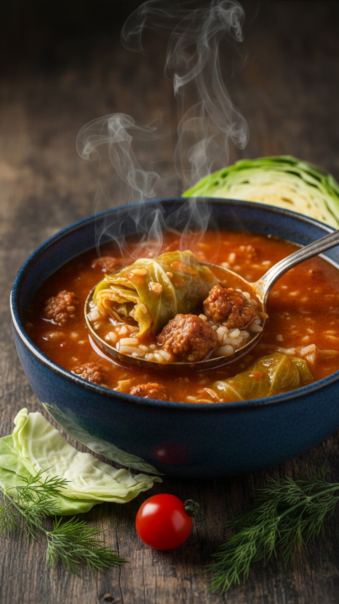 One-Pot Hearty Golumpki Soup Preparation