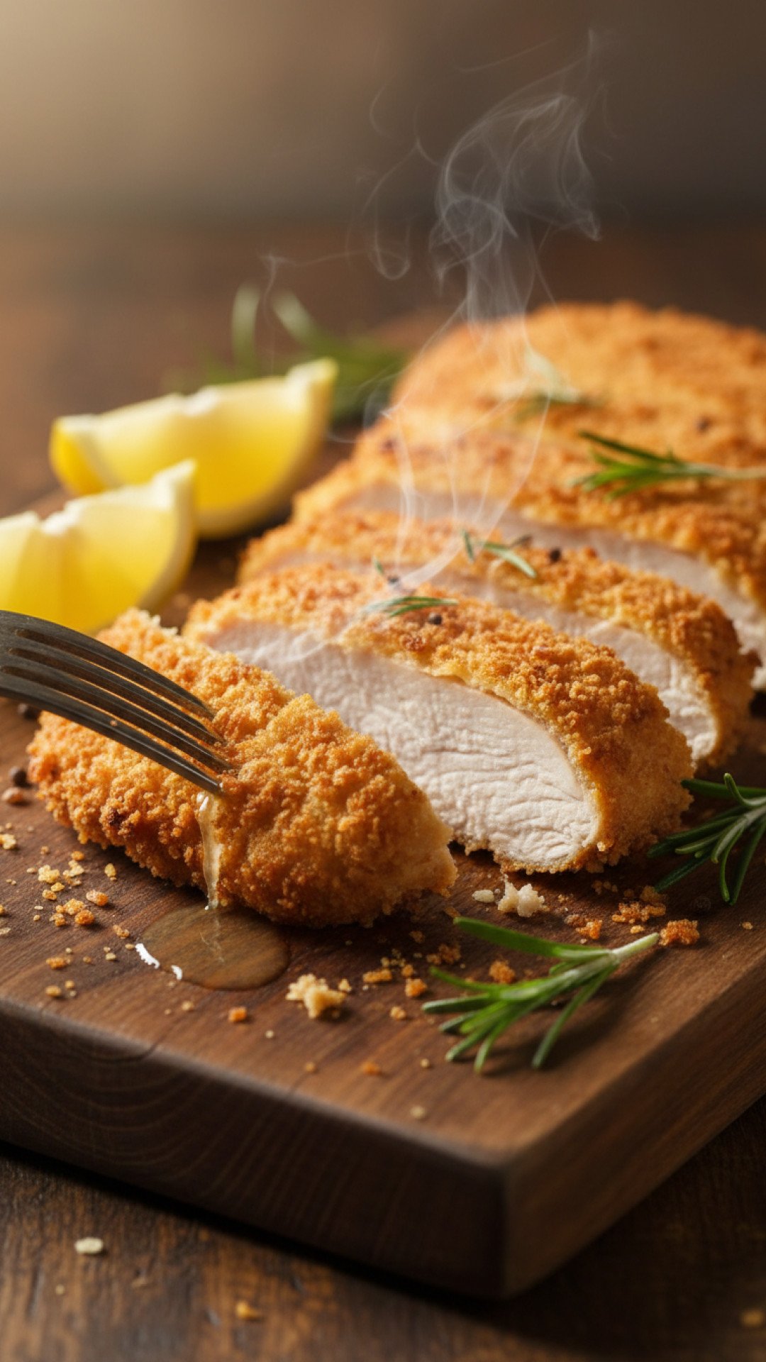 Pan-Seared Wild Turkey Breast with Creamy Mushroom Sauce Preparation