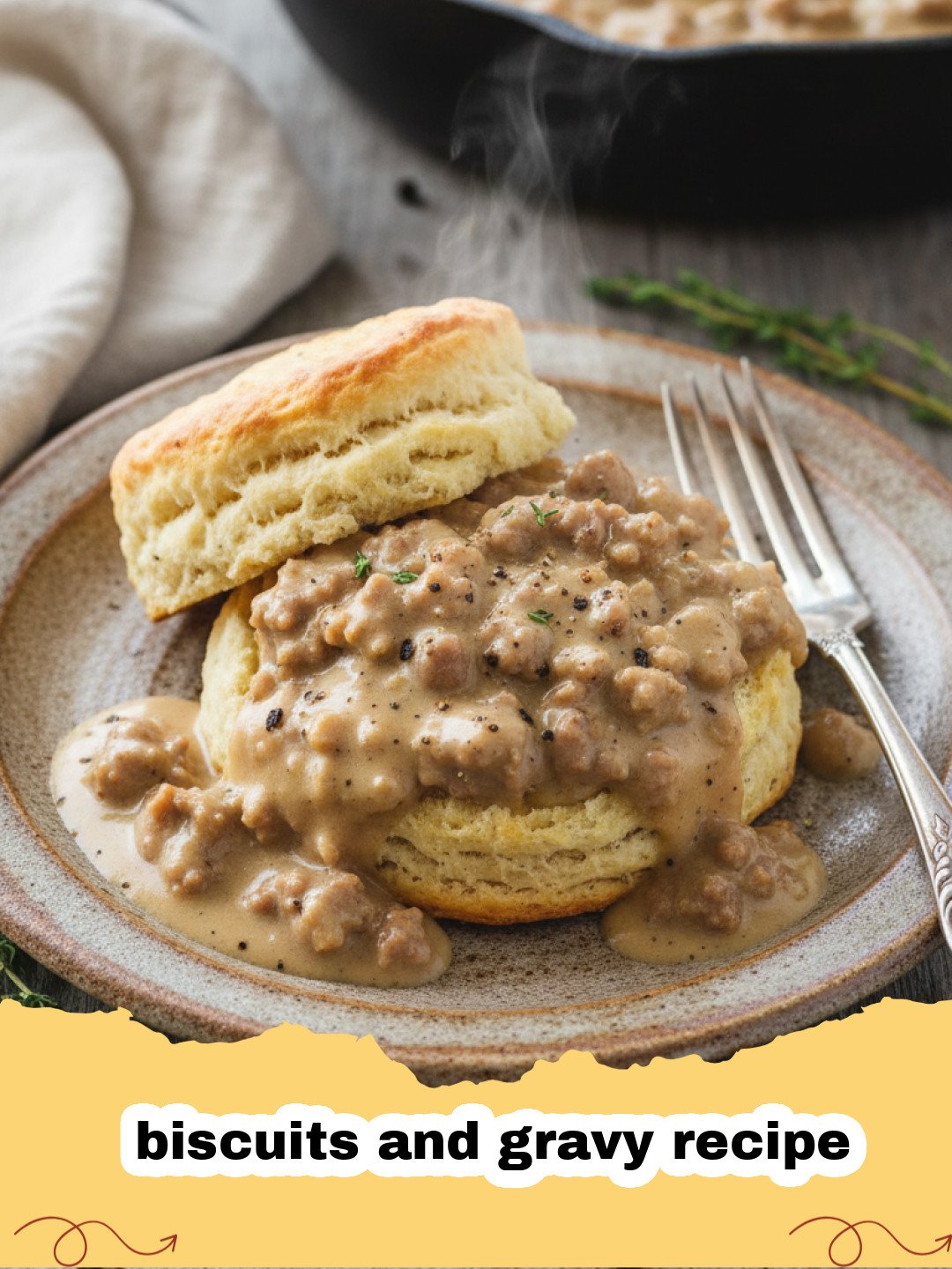 The Ultimate Comfort: Fluffy Biscuits and Creamy Sausage Gravy Recipe
