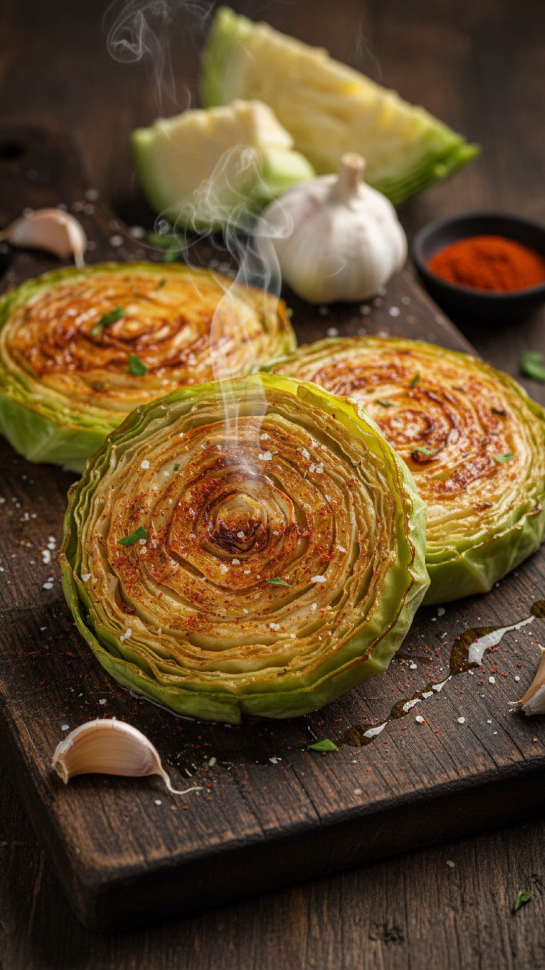Perfectly Roasted Cabbage Steaks Preparation