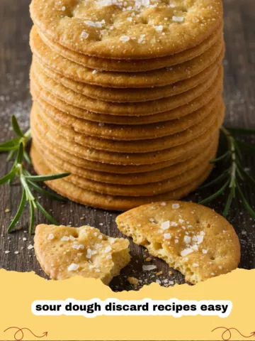 Artisan Rosemary & Sea Salt Sourdough Discard Crackers: The Easiest Way to Elevate Your Snacking!