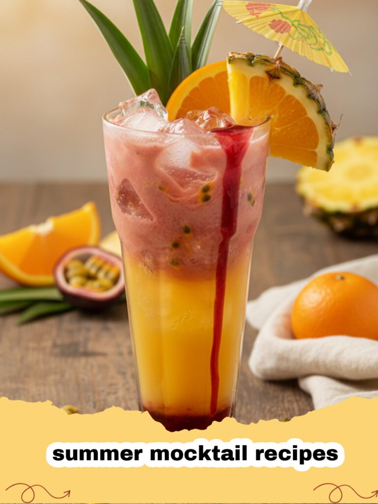 summer mocktail recipes - A vibrant sparkling berry mint summer mocktail in a glass, garnished with fresh berries, mint, and a lime slice.