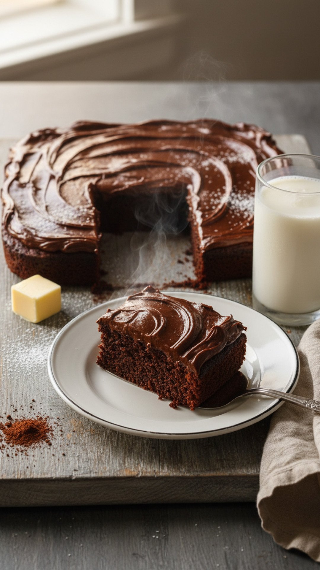 Texas Chocolate Sheet Cake Preparation