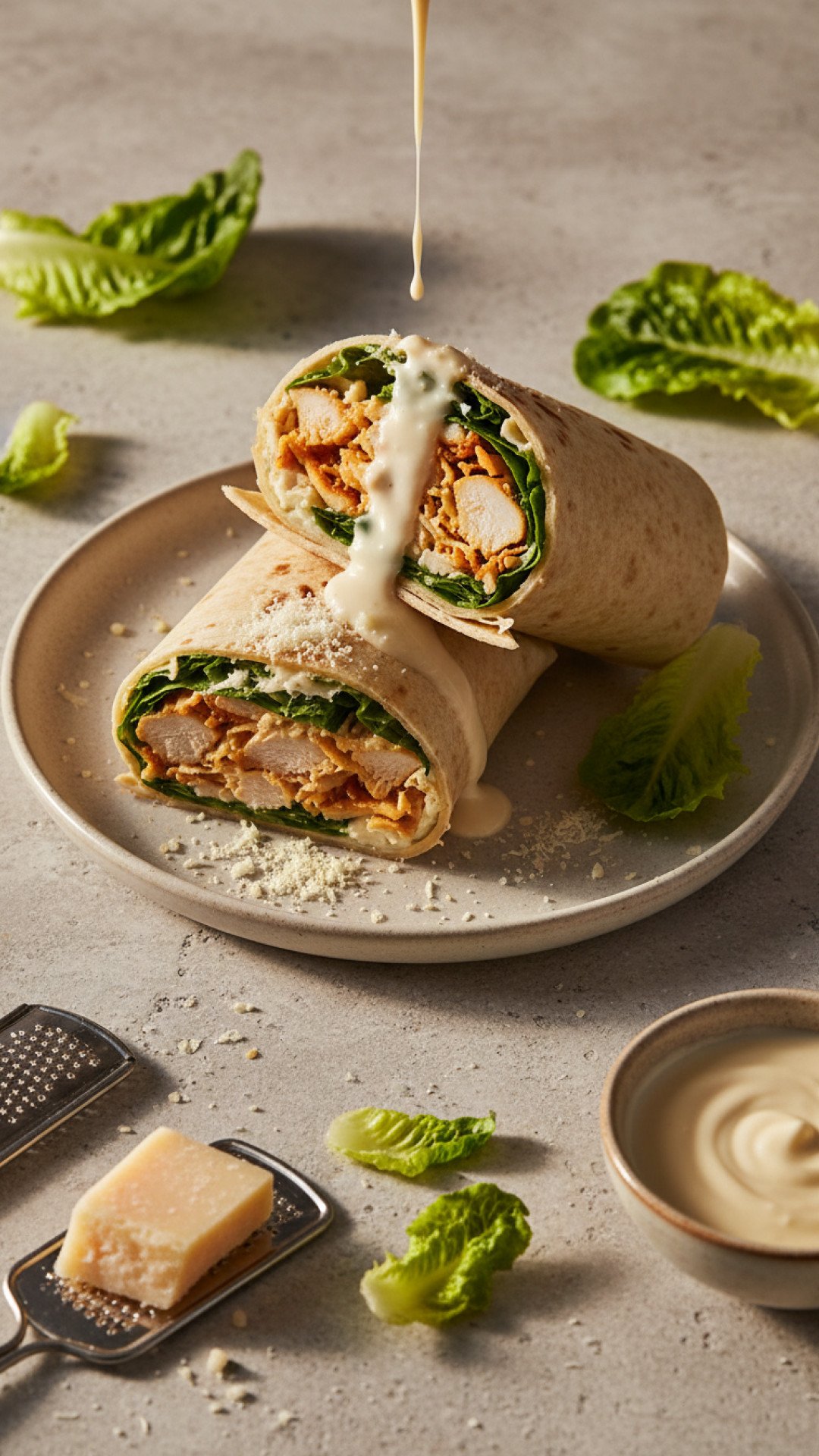 The Ultimate Chicken Caesar Wraps Preparation