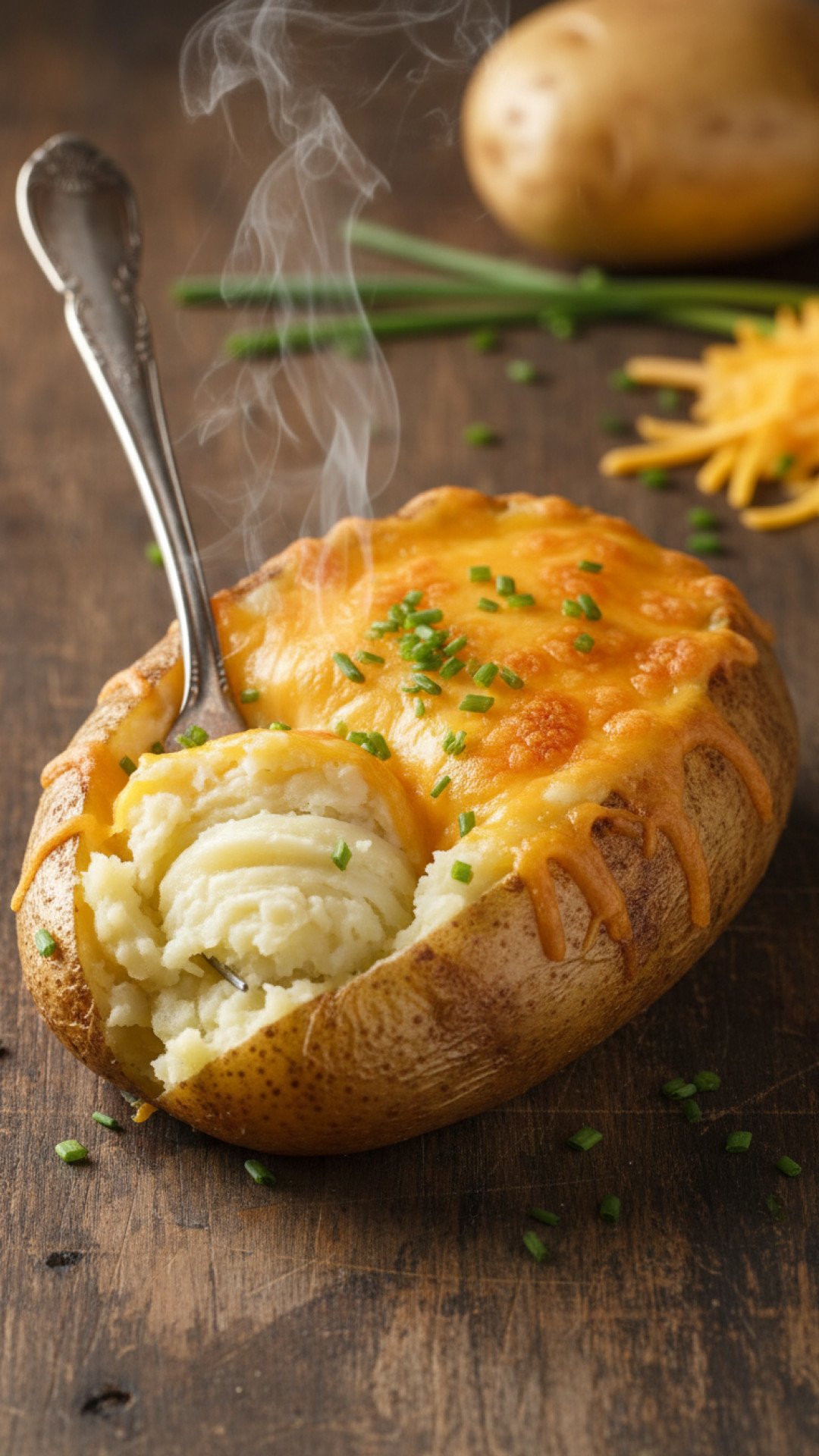 The Ultimate Creamy & Cheesy Twice Baked Potatoes Preparation