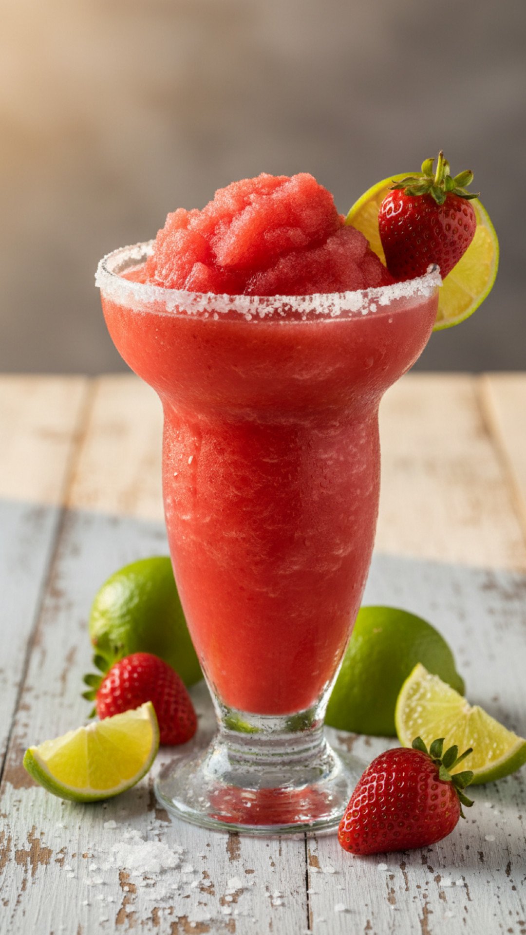 The Ultimate Frozen Strawberry Margarita Preparation