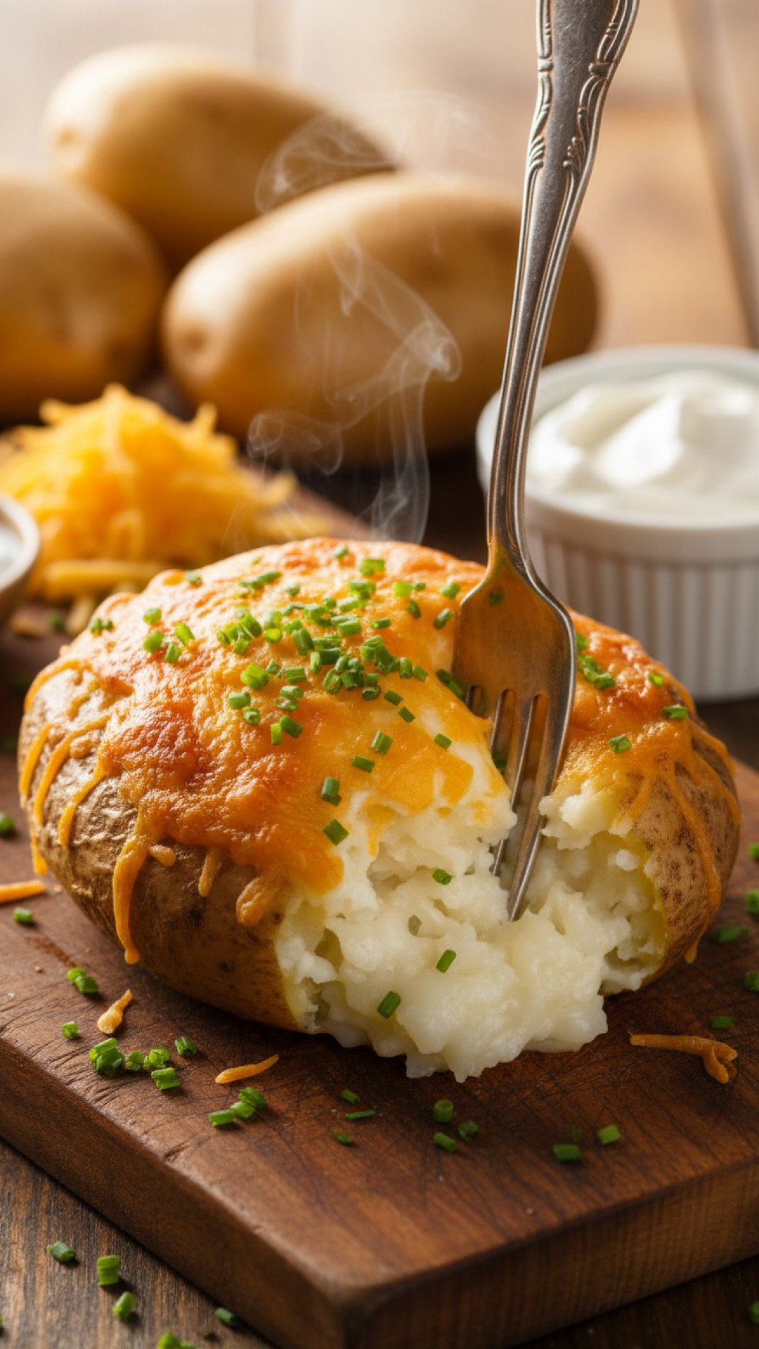 Ultimate Cheesy Bacon Twice Baked Potatoes Preparation