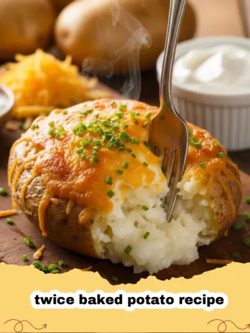 The Ultimate Creamy & Cheesy Twice Baked Potato Recipe