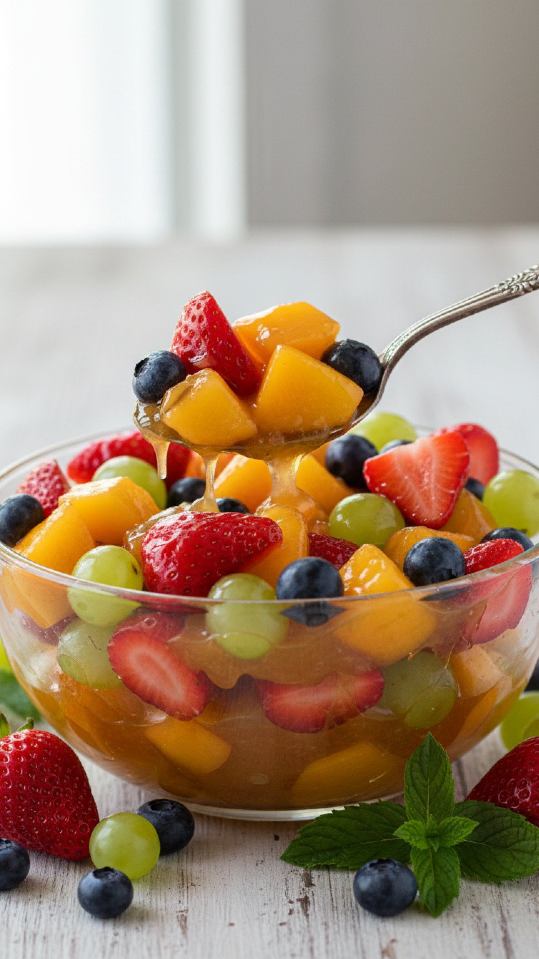 Ultimate Refreshing Fruit Salad with Honey-Lime Dressing Preparation