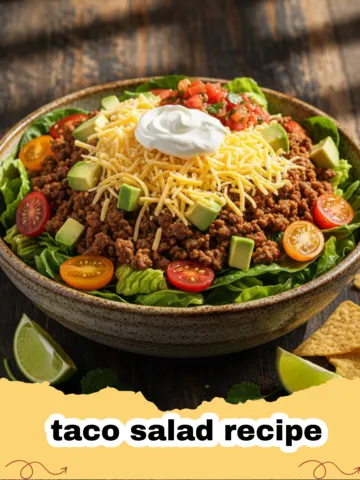 The Ultimate Zesty & Refreshing Beef Taco Salad Recipe: A Family Favorite!