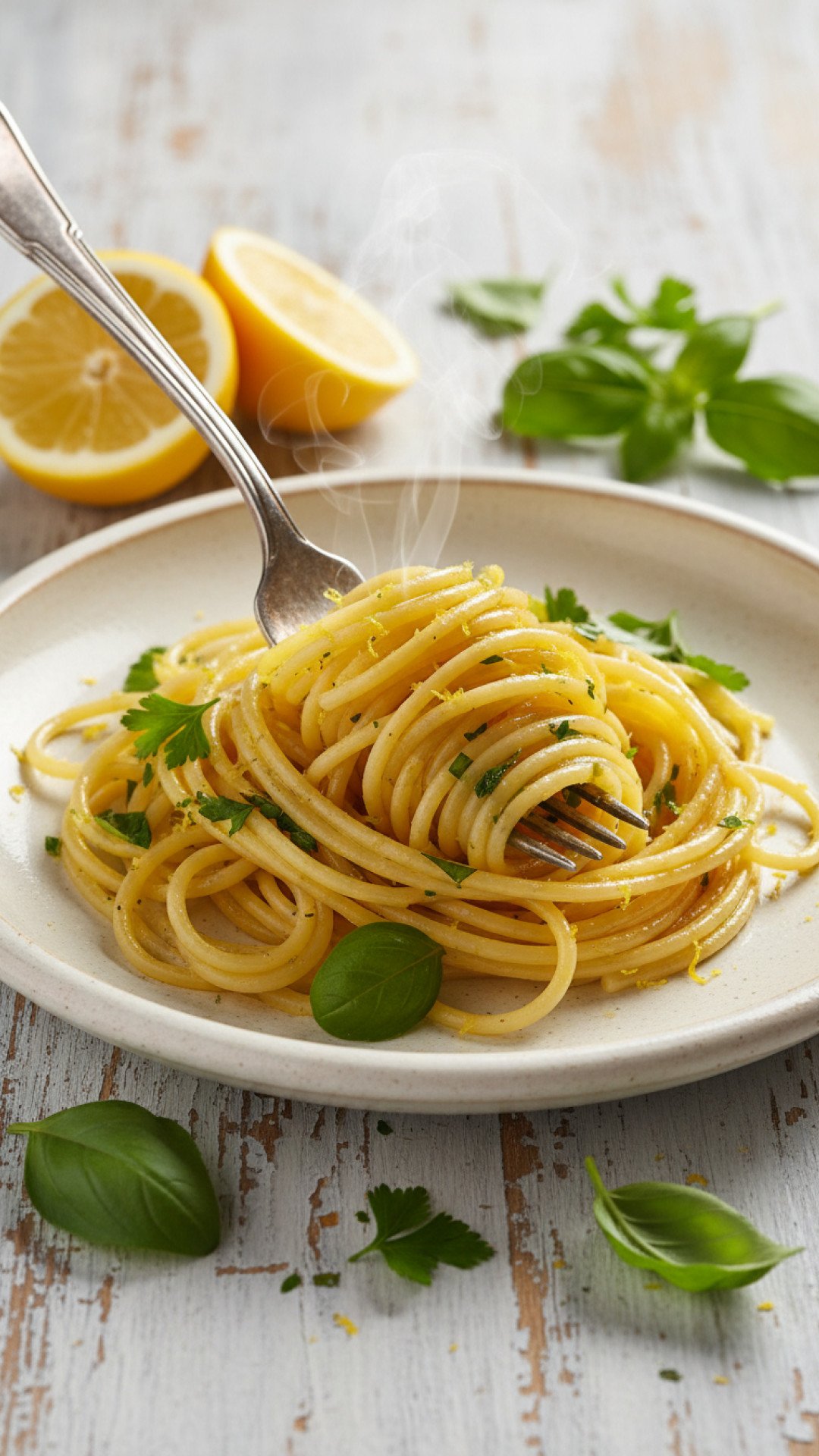 Zesty Lemon Herb Pasta Preparation
