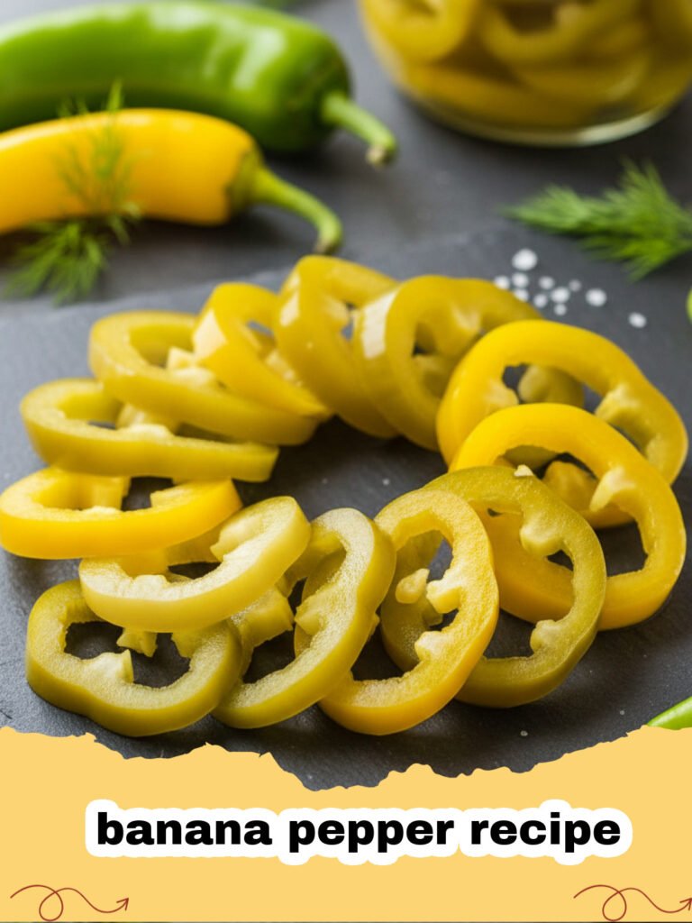 banana pepper recipe - Close-up of a platter of golden-brown baked banana peppers stuffed with cheesy Italian sausage.