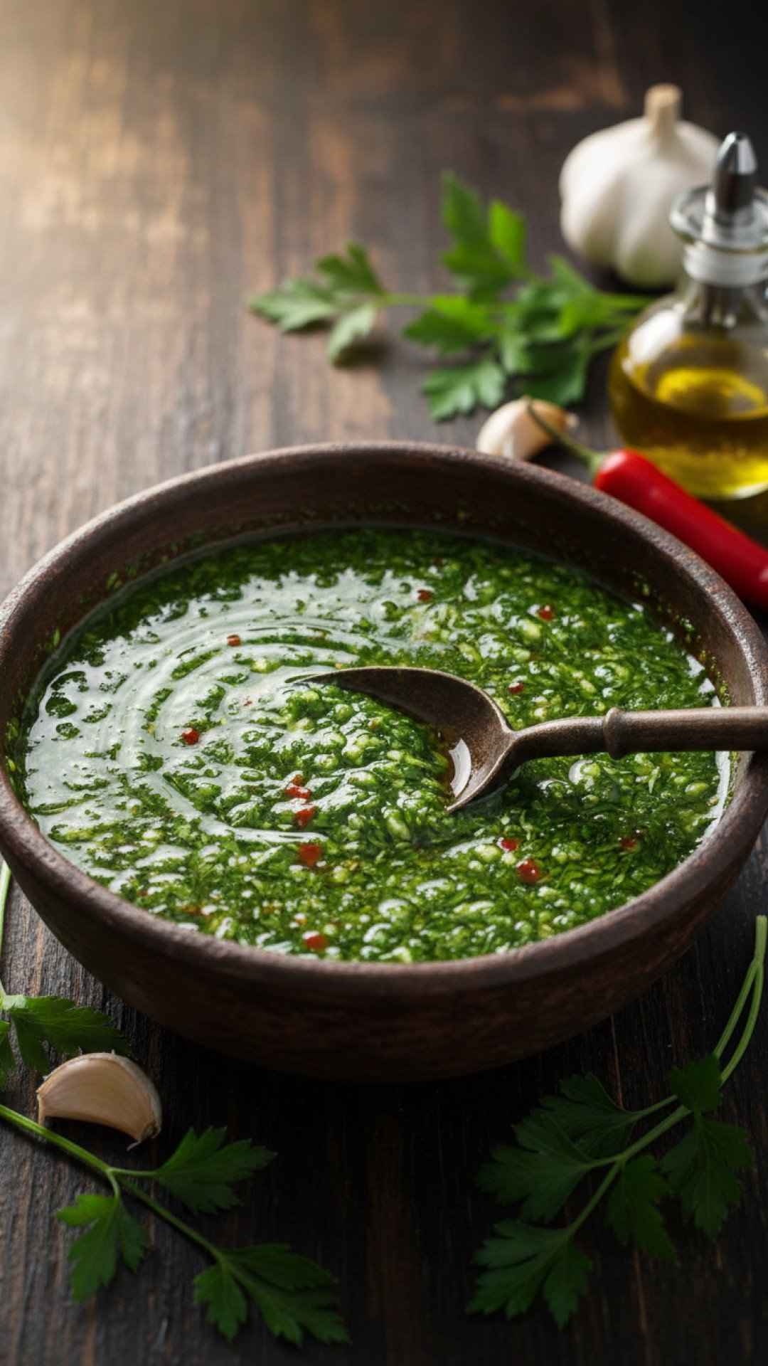 Classic Argentinian Chimichurri Recipe Preparation