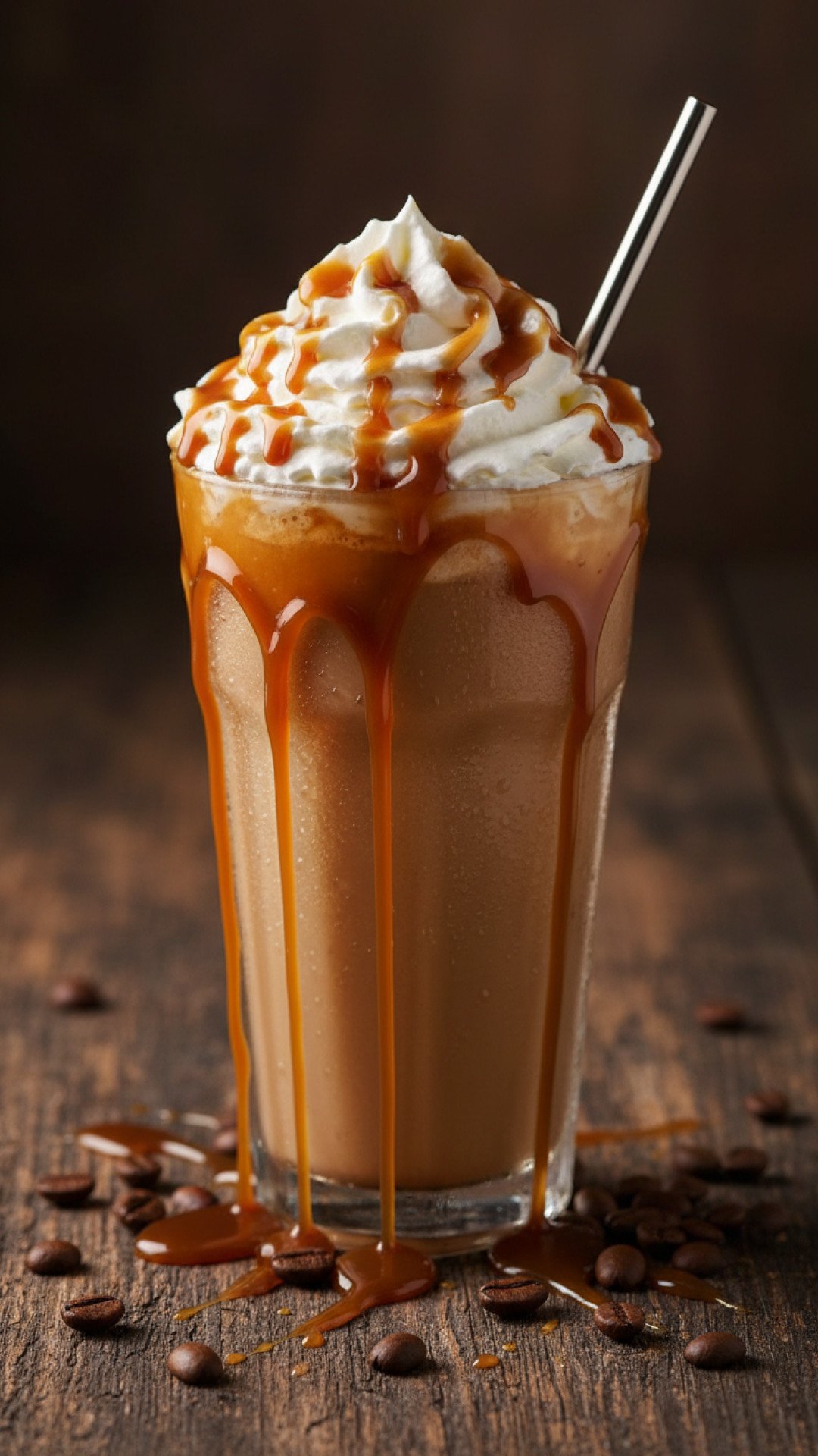 Classic Homemade Coffee Frappe Preparation