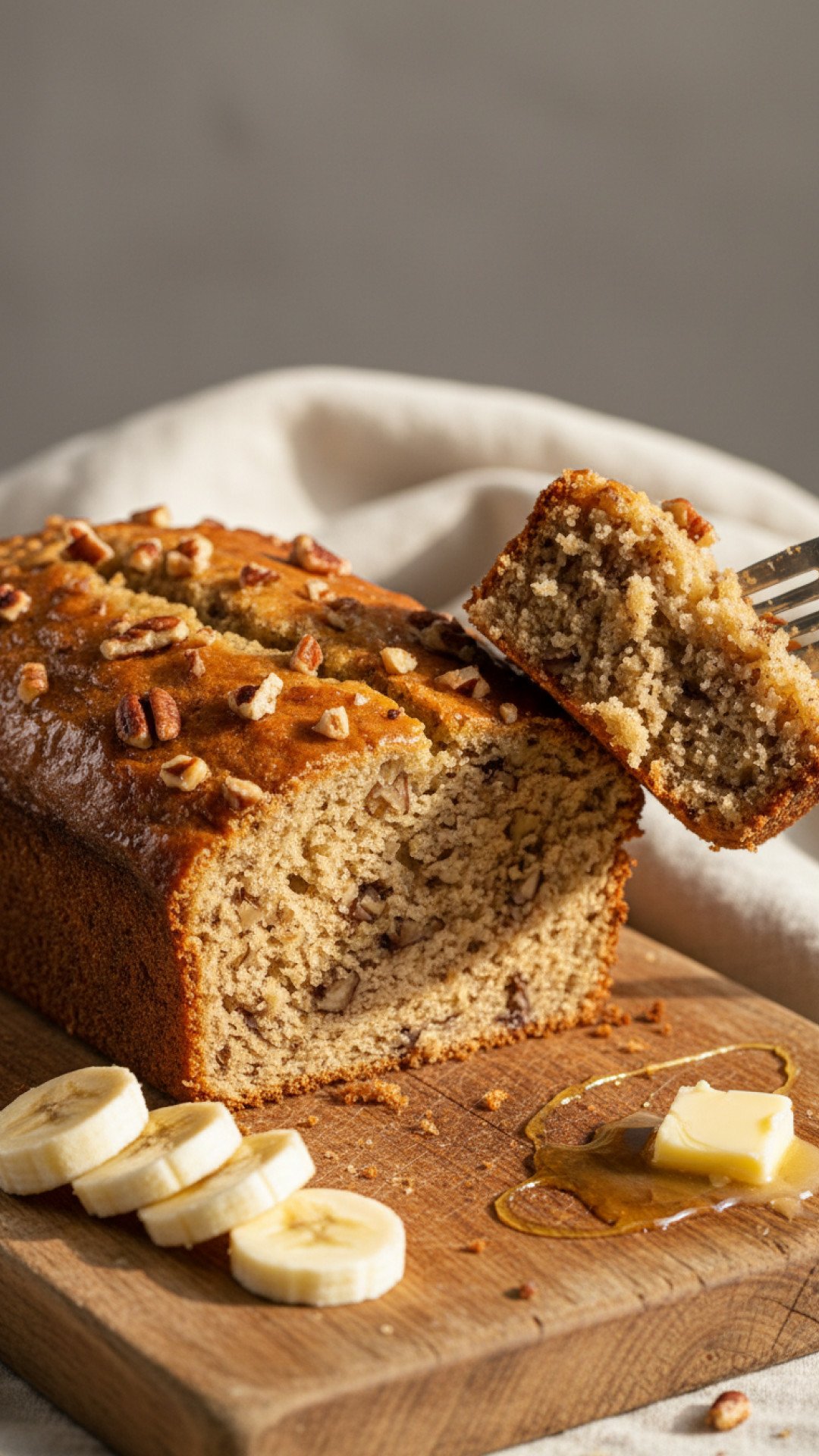 Classic Moist Banana Nut Bread Preparation