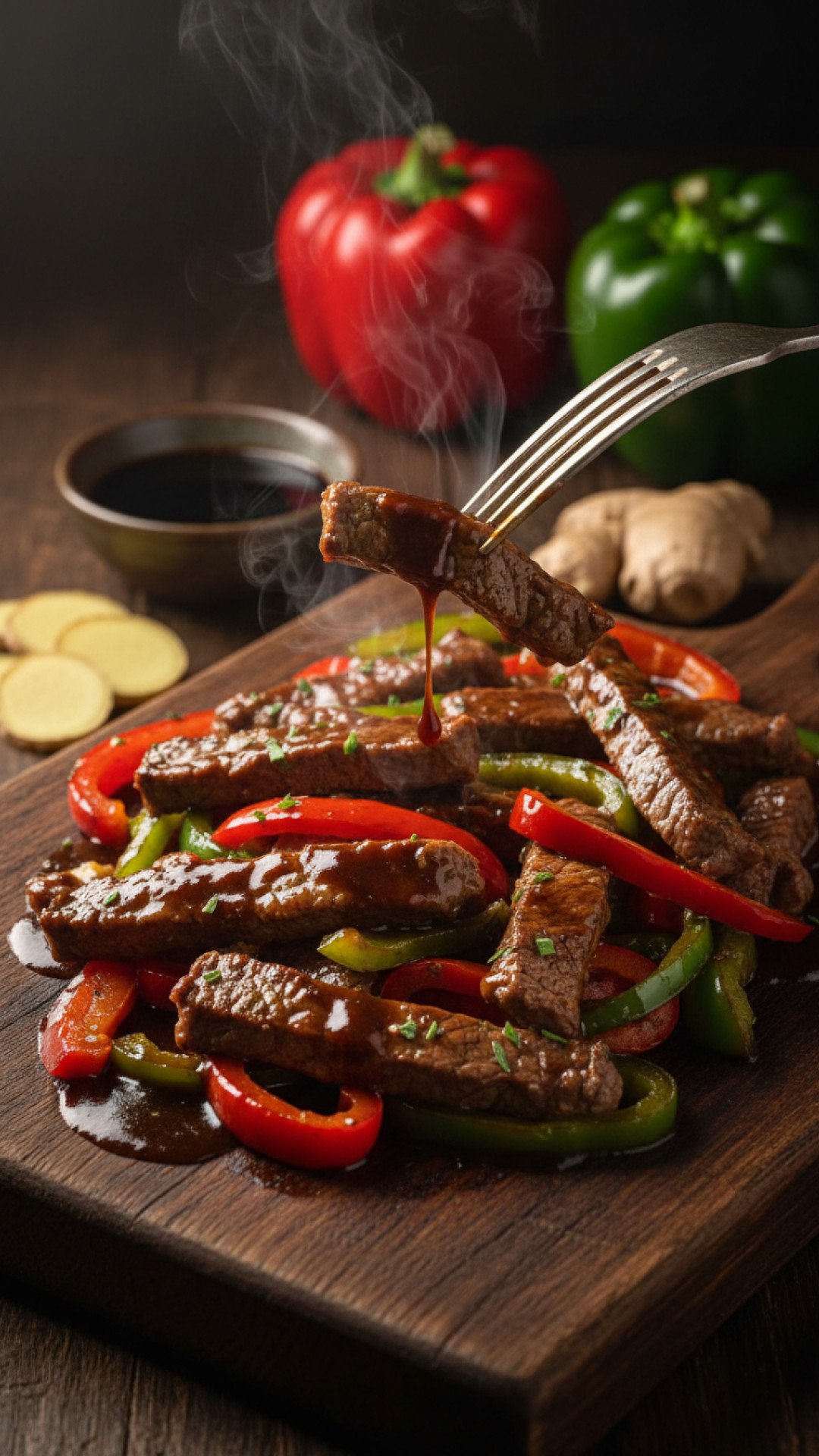 Classic Skillet Pepper Steak Preparation