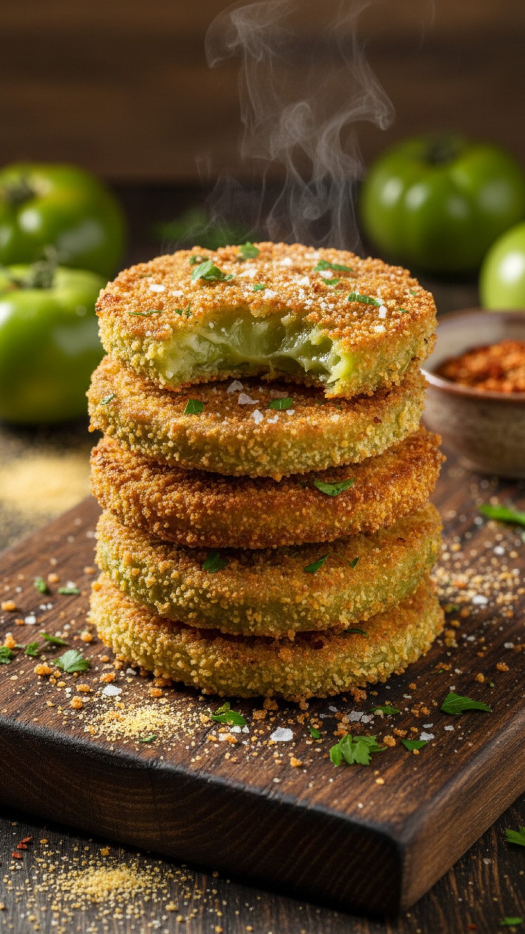 Classic Southern Fried Green Tomatoes Preparation